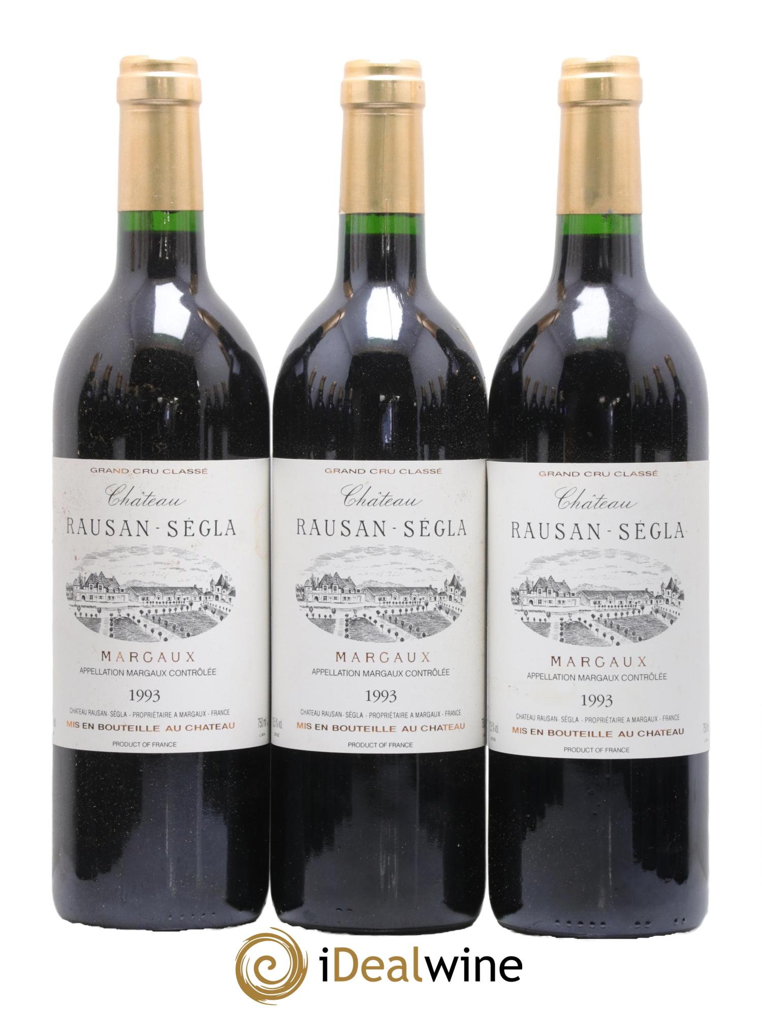 Château Rauzan Ségla Grand Cru Classé 1993 - Posten von 12 Flaschen - 1