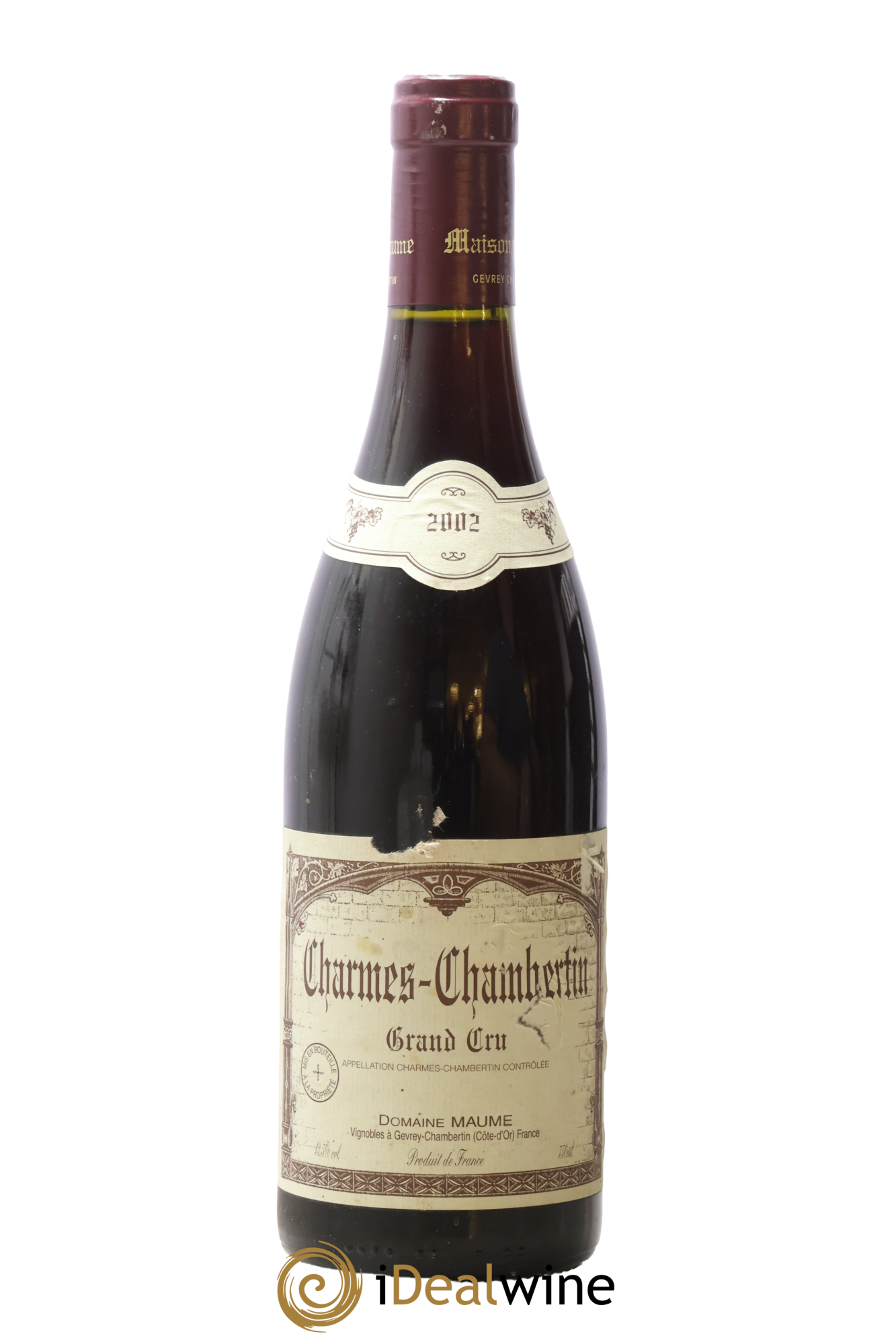 Charmes-Chambertin Grand Cru Maume (Domaine) 2002 - Lot de 1 bouteille - 0