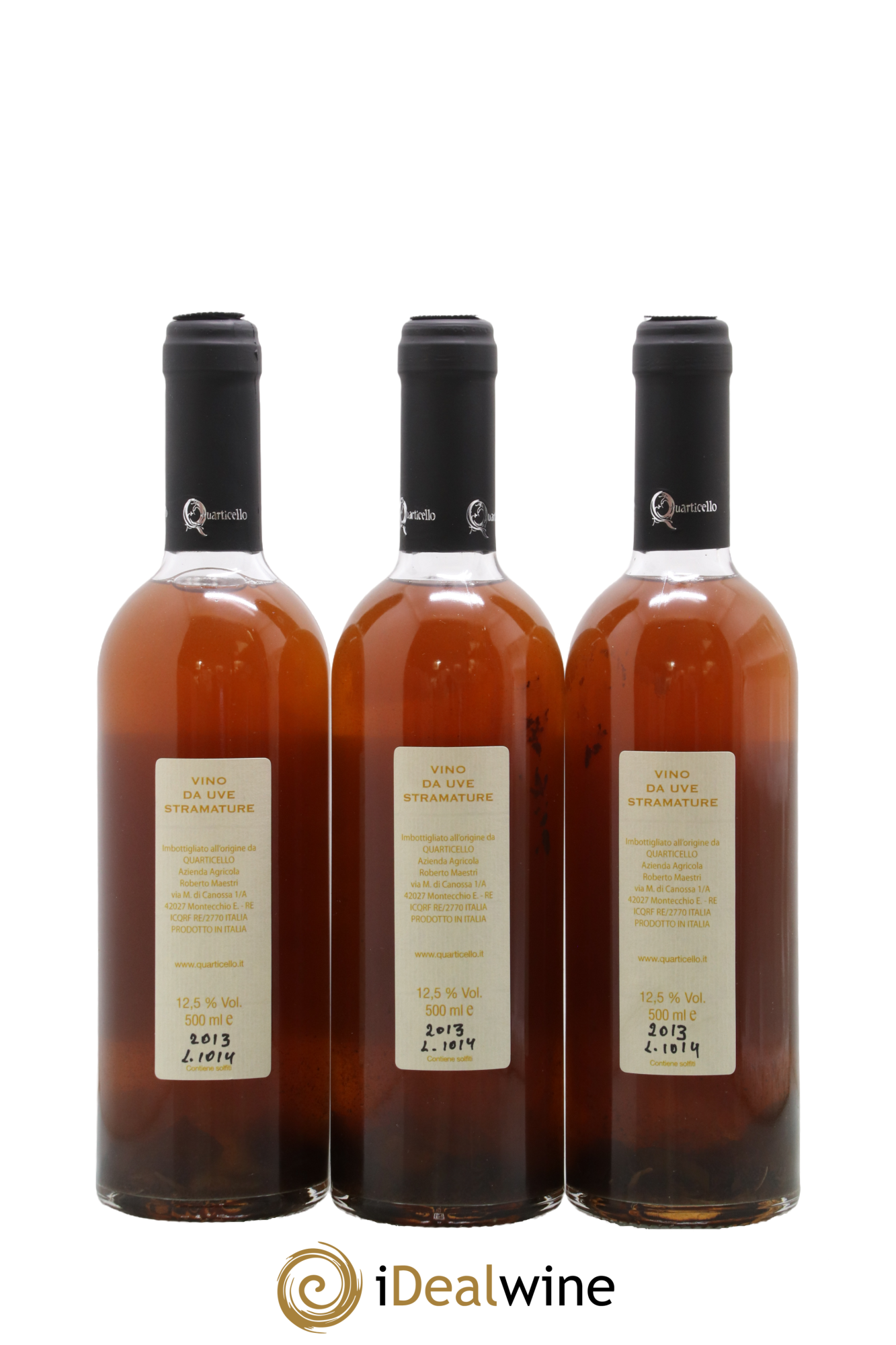 Italie IGT Vino da Uve Stramature Stradora Quarticello Azienda Agricola Roberto Maestri 2013 - Lot of 3 500ml formats - 1