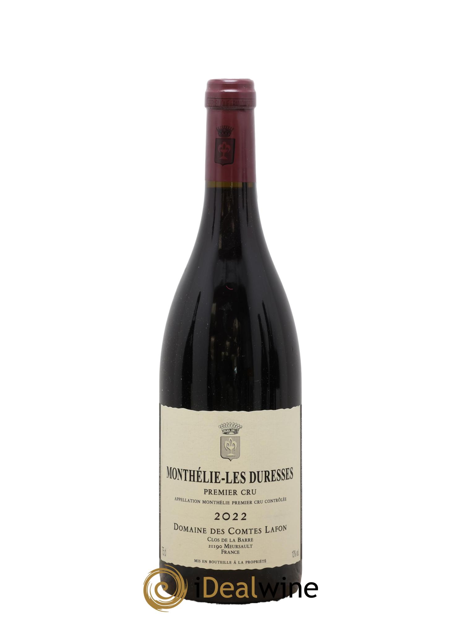 Monthélie 1er Cru Les Duresses Comtes Lafon (Domaine des) 2022 - Lot de 1 bouteille - 0