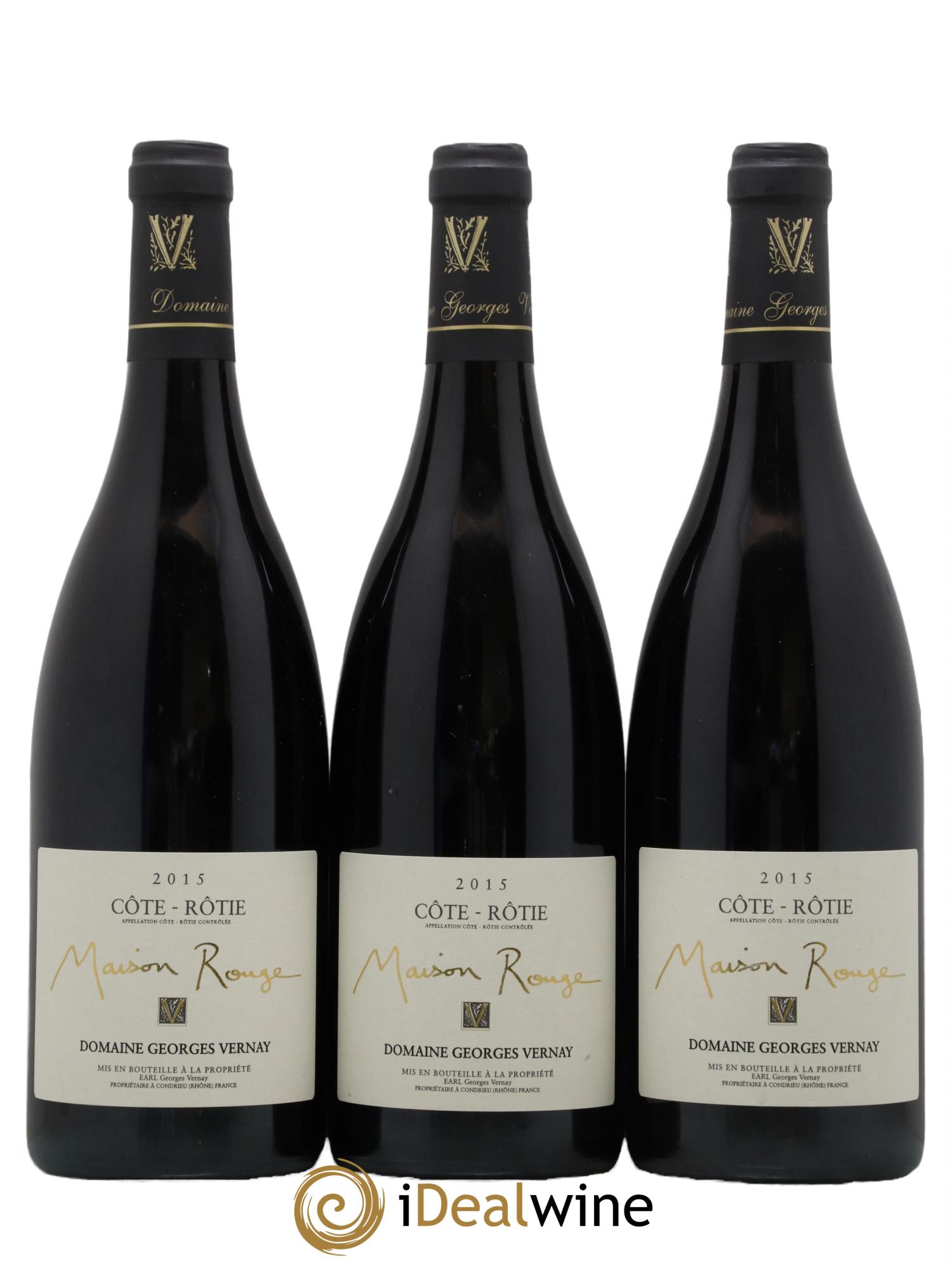 Côte-Rôtie Maison Rouge Georges Vernay 2015 - Lot de 3 bouteilles - 0