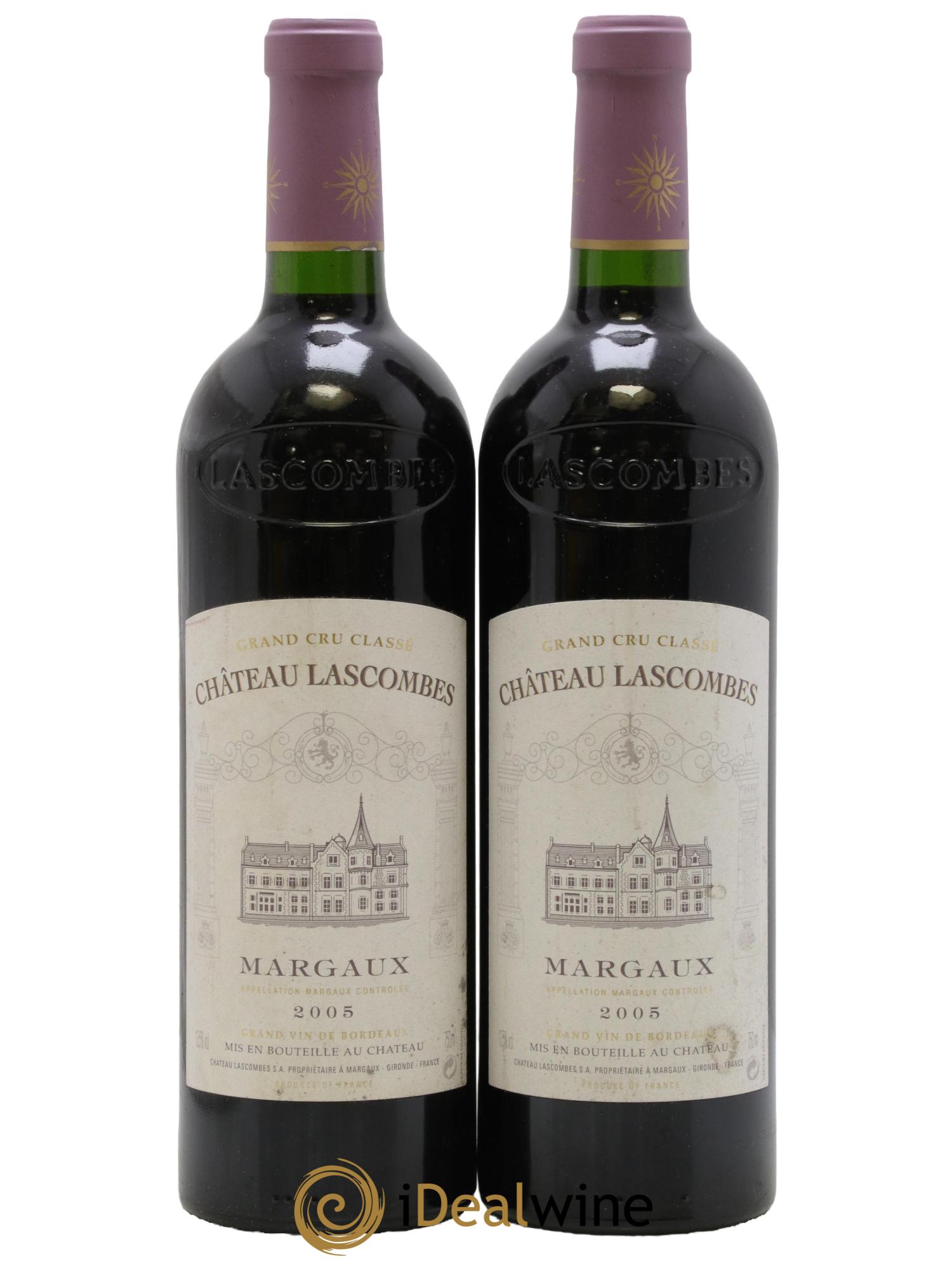 Château Lascombes 2ème Grand Cru Classé 2005 - Lot de 2 bouteilles - 0