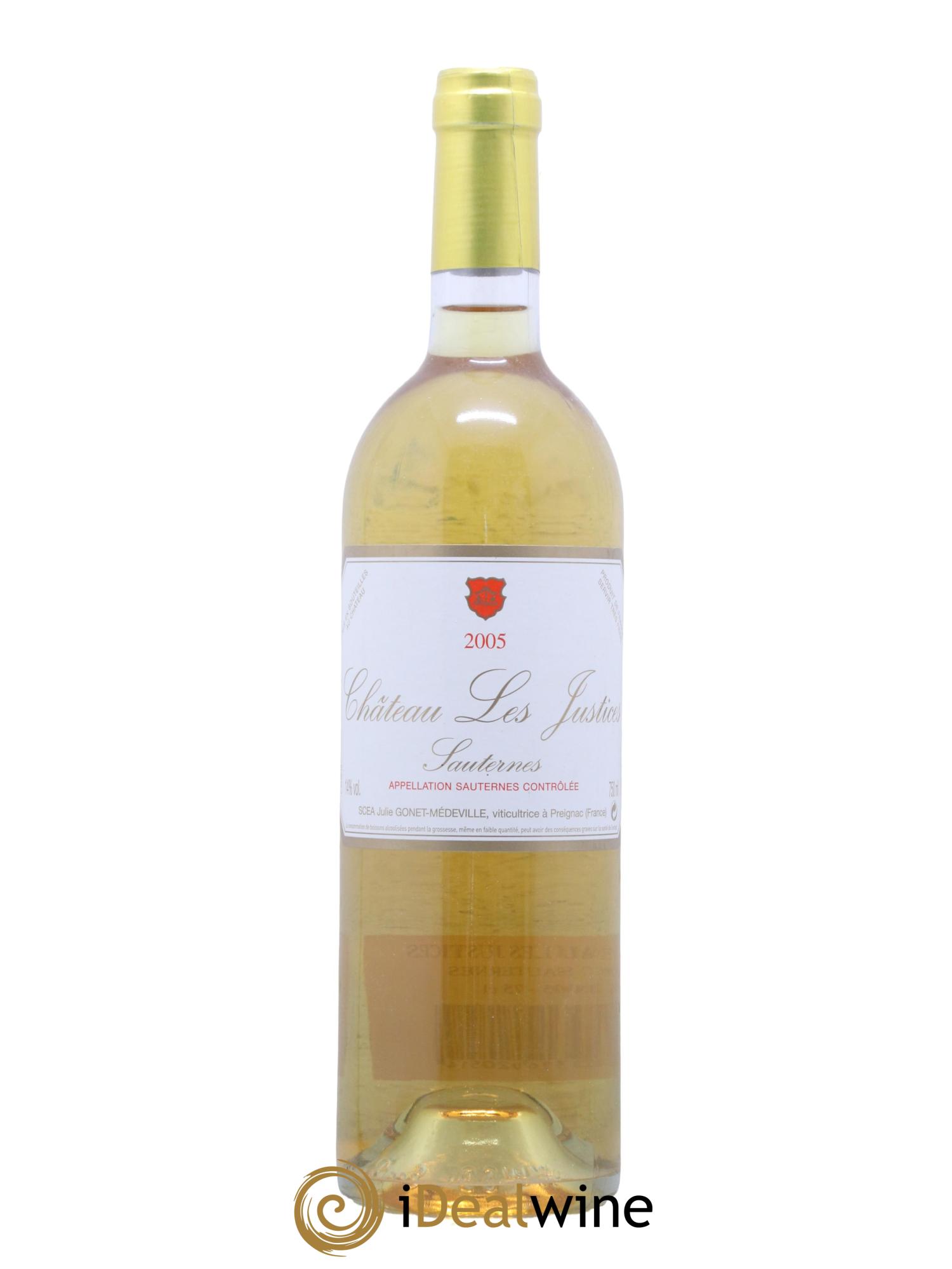 Château les Justices Cru Bourgeois 2005 - Lot of 1 bottle - 0