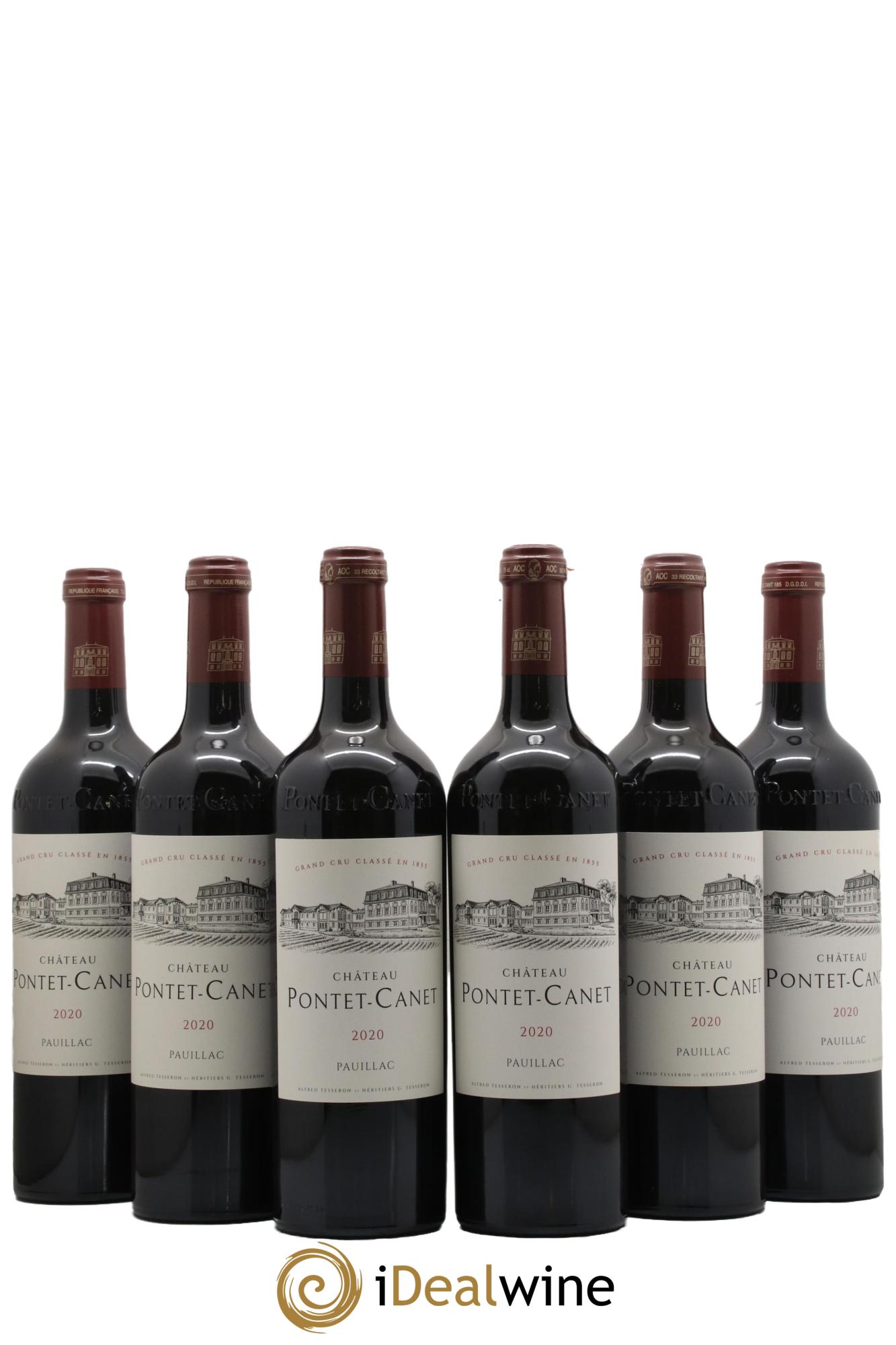 Château Pontet Canet 5ème Grand Cru Classé 2020 - Lot of 6 bottles - 0