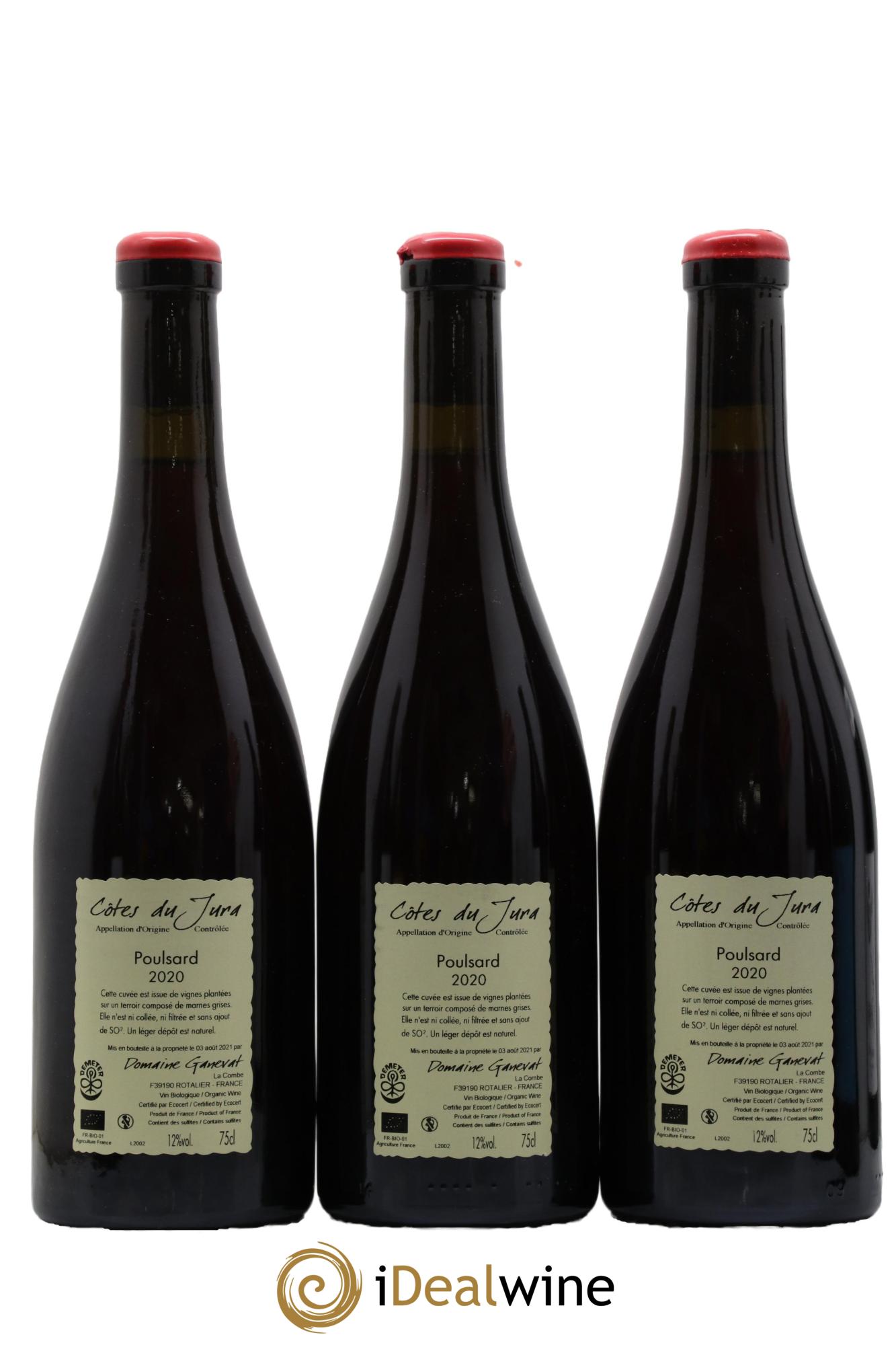 Côtes du Jura Les Chalasses Vieilles Vignes Poulsard Jean-François Ganevat (Domaine) 2020 - Lot de 3 bouteilles - 1