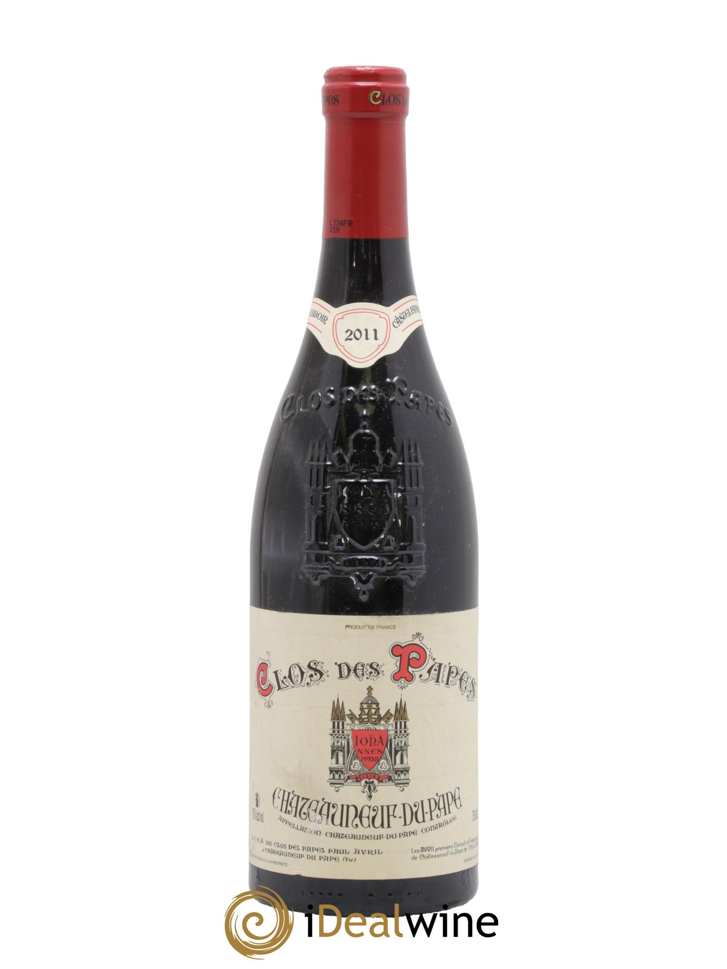 Châteauneuf-du-Pape Clos des Papes - Paul Avril 2011 - Lot de 1 bouteille - 0