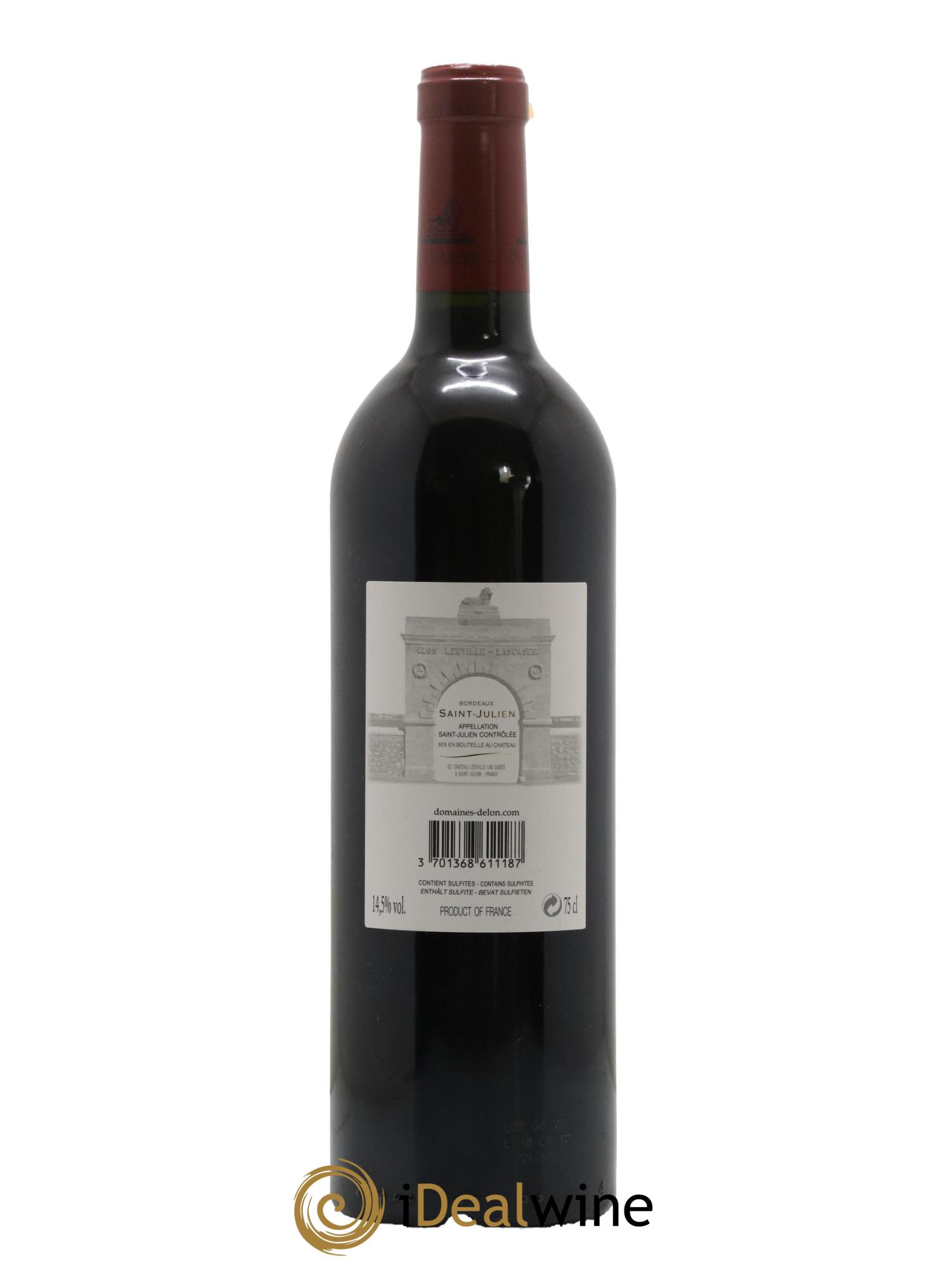 Château Léoville Las Cases 2ème Grand Cru Classé 2018 - Lot de 1 bouteille - 1