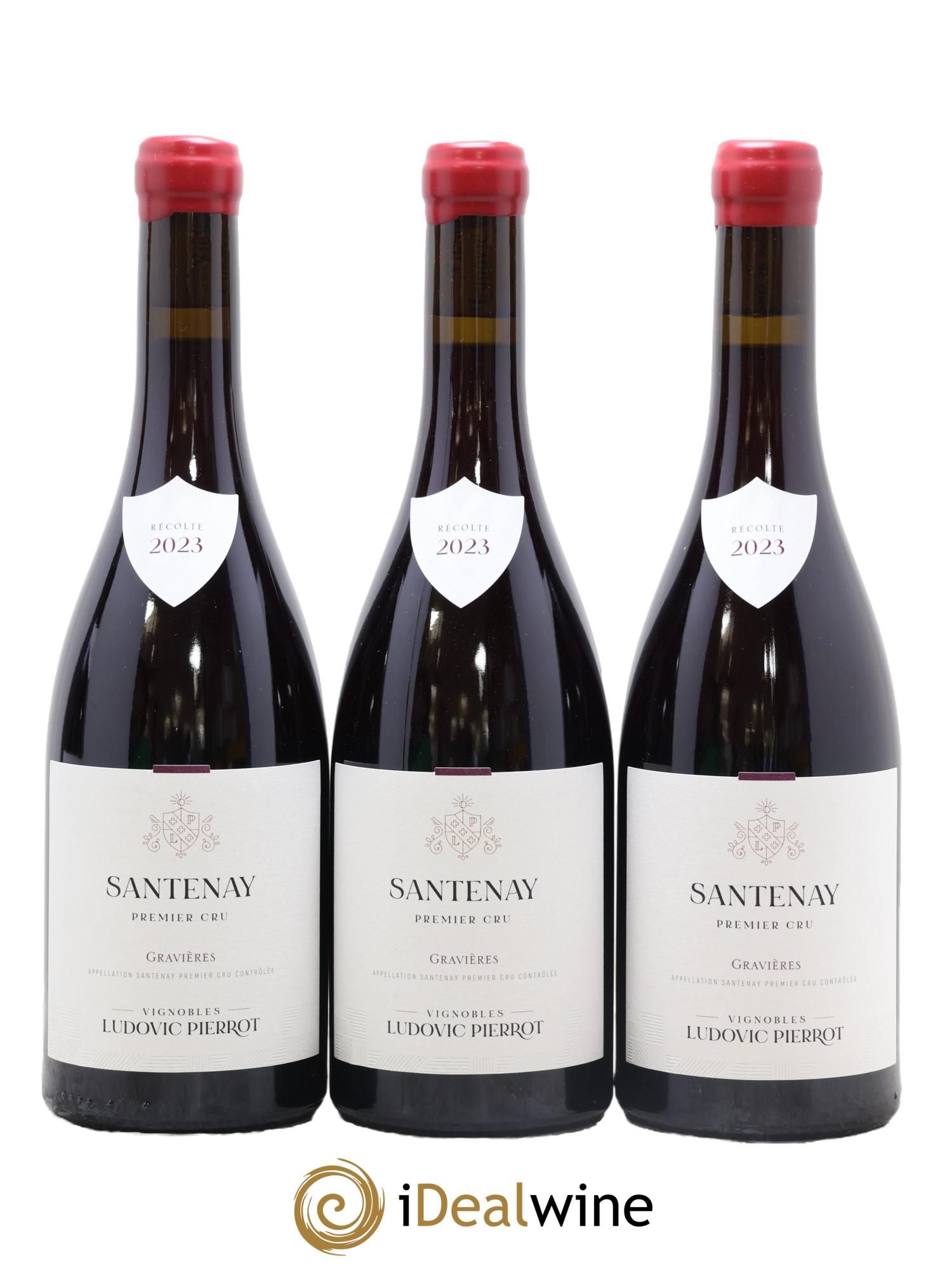 Santenay 1er Cru Les Gravieres ludovic pierrot 2023 - Lot de 3 bouteilles - 0