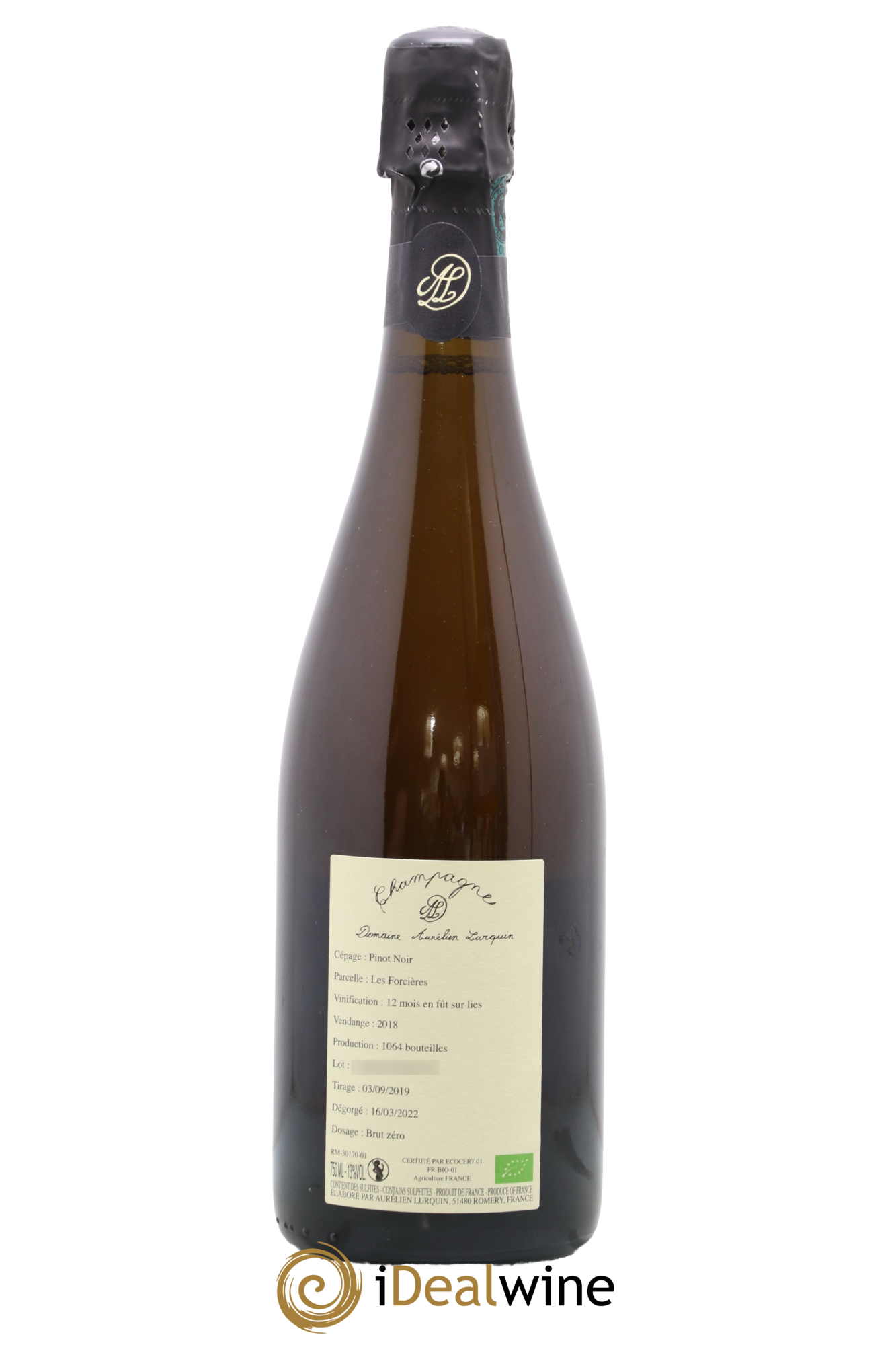 Pinot Noir Les Forcières Aurélien Lurquin  2018 - Lot de 1 bouteille - 1