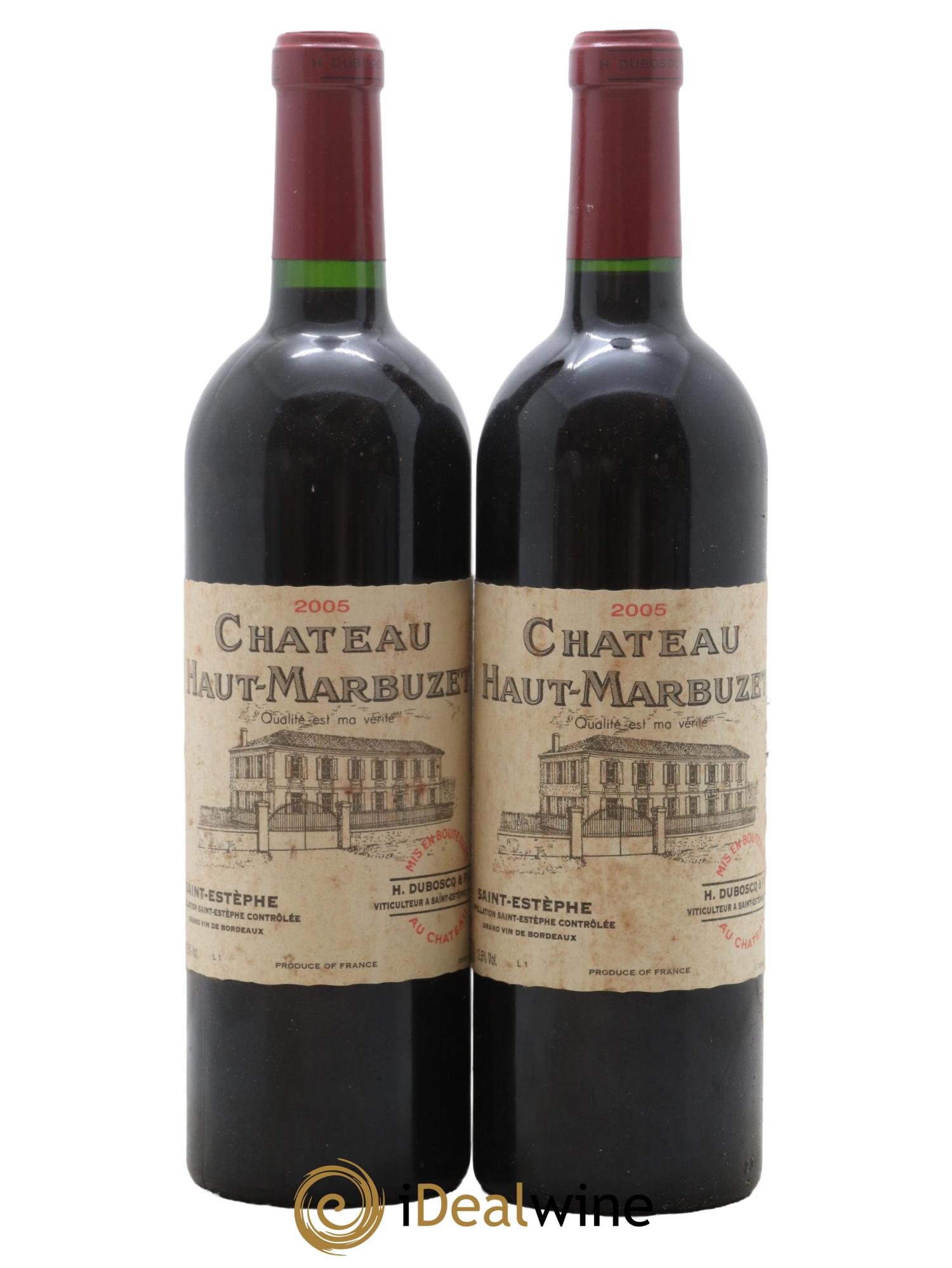 Château Haut Marbuzet 2005 - Lot de 2 bouteilles - 0