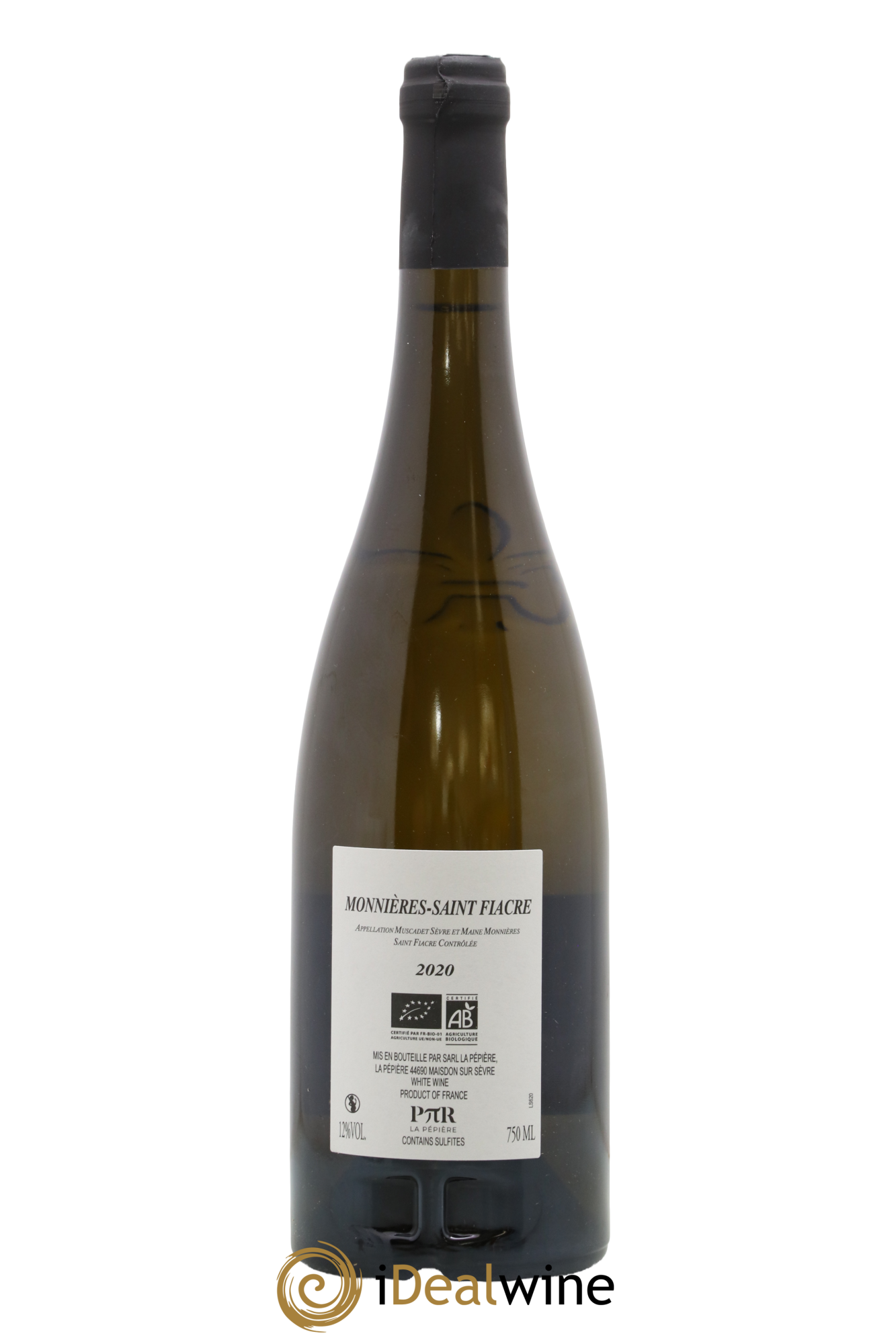 Muscadet-Sèvre-et-Maine Monnières Saint-Fiacre Domaine de la Pépière 2020 - Lot de 1 bouteille - 1