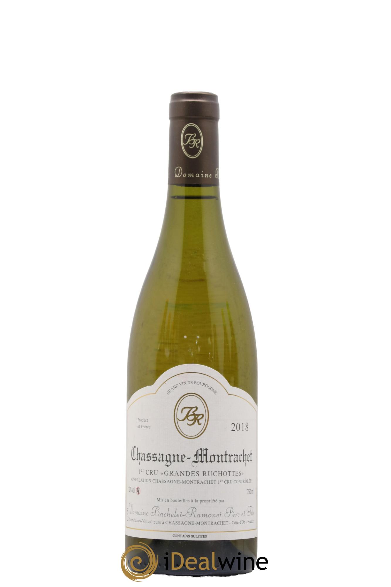 Chassagne-Montrachet 1er Cru Les Grandes Ruchottes Bachelet-Ramonet (Domaine) 2018 - Lot de 1 bouteille - 0