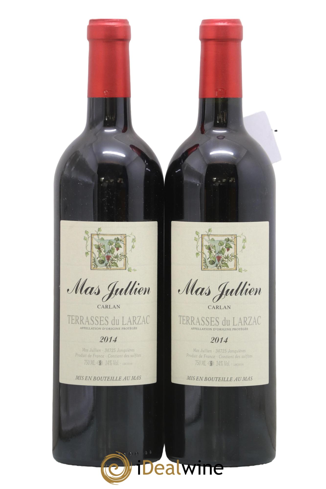 Coteaux du Languedoc - Terrasses du Larzac Mas Jullien Carlan Olivier Jullien 2014 - Lotto di 2 bottiglie - 0