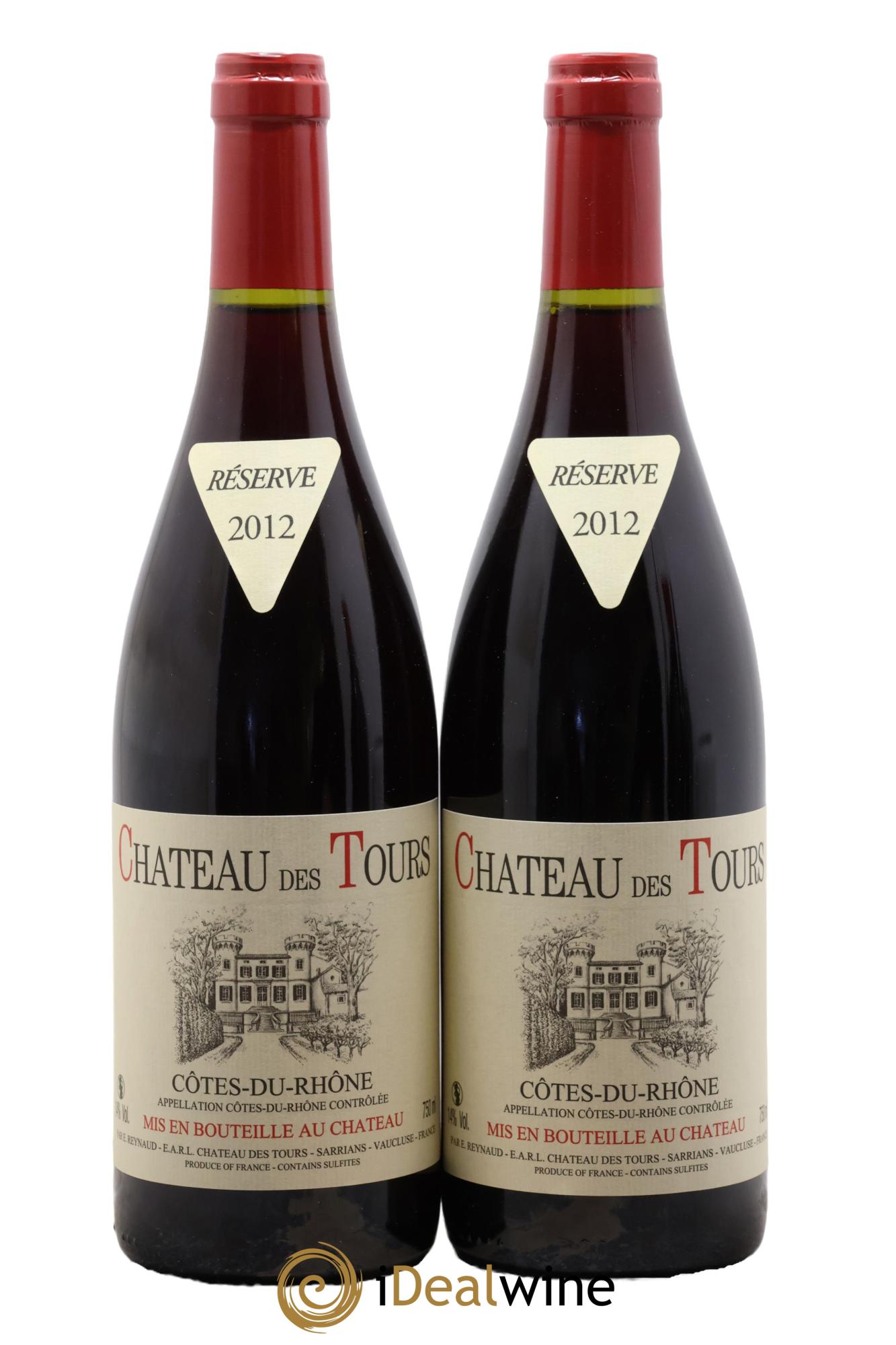Côtes-du-Rhône Château des Tours Emmanuel Reynaud 2012 - Lot of 2 bottles - 0