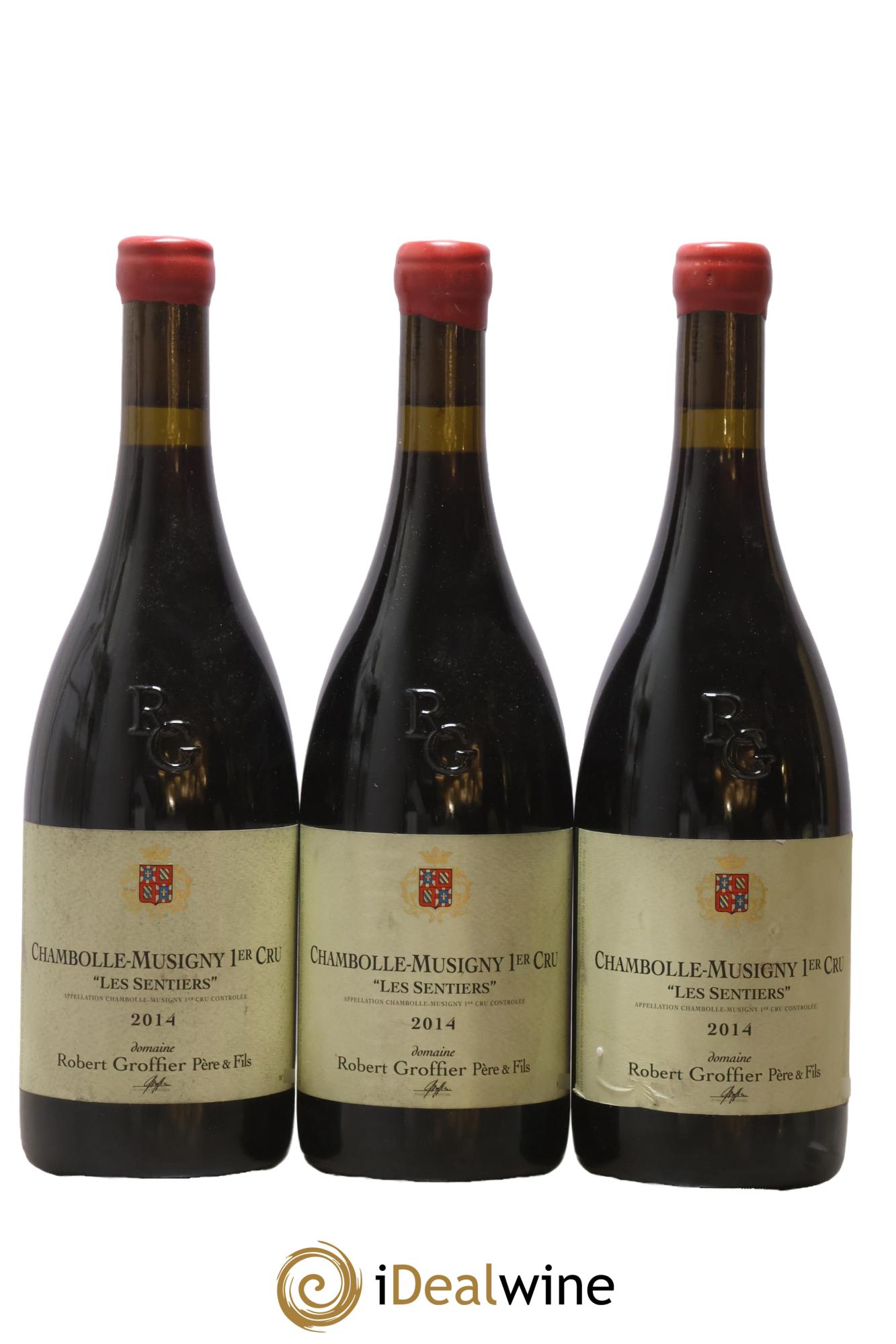 Chambolle-Musigny 1er Cru Les Sentiers Robert Groffier Père & Fils (Domaine) 2014 - Lot de 3 bouteilles - 0