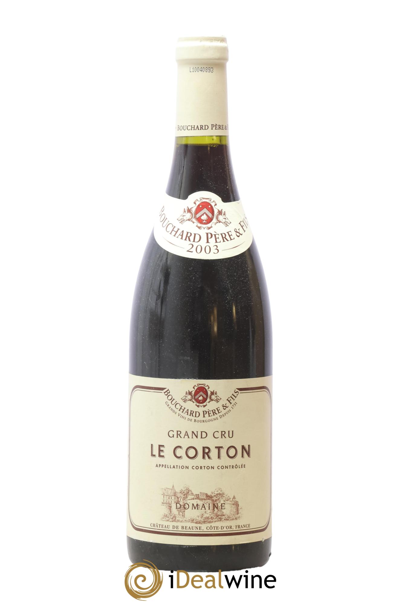 Corton Grand Cru Le Corton Bouchard Père & Fils 2003 - Lot de 1 bouteille - 0