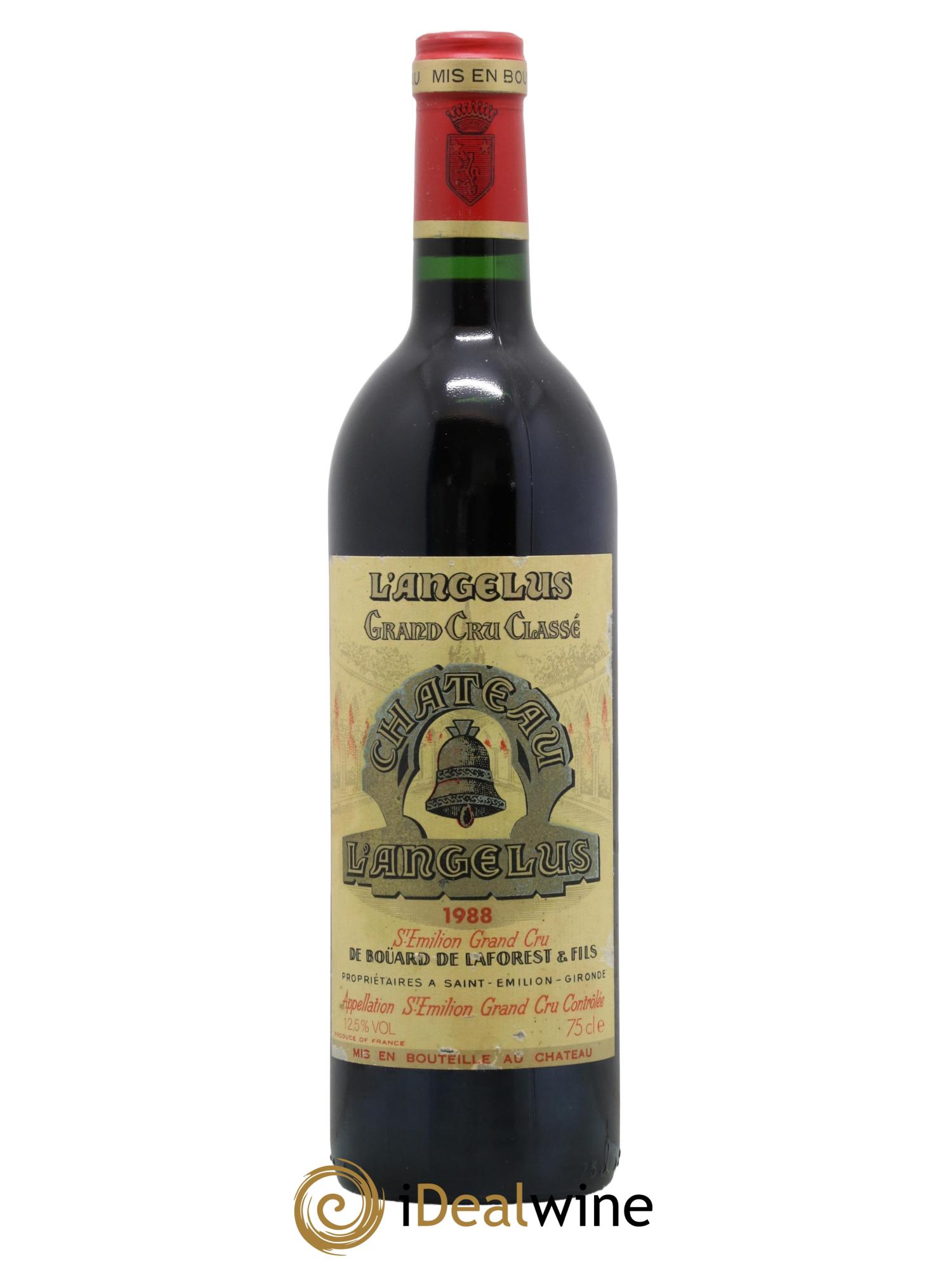 Château Angélus 1er Grand Cru Classé A 1988 - Lot de 1 bouteille - 0