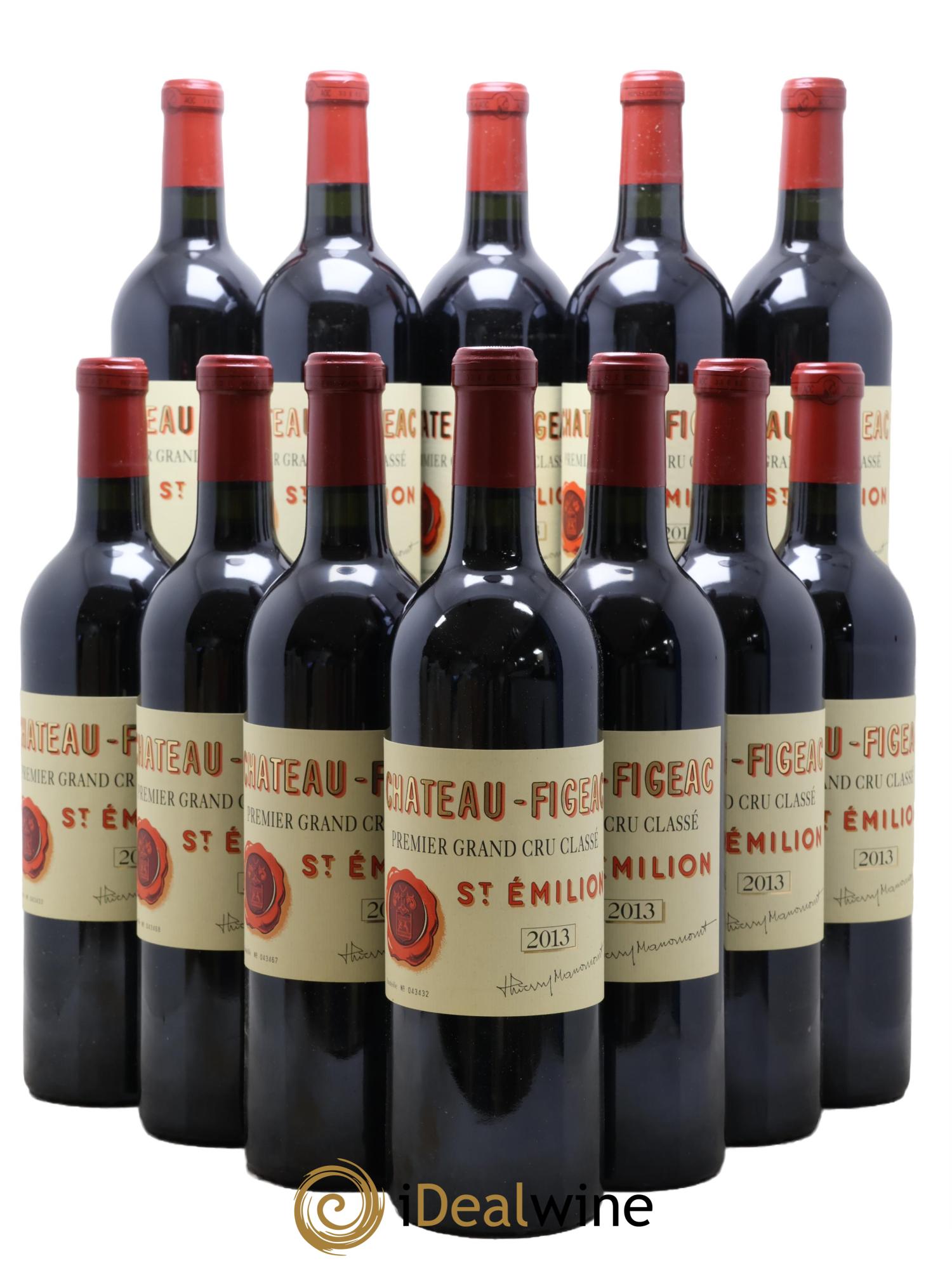 Château Figeac 1er Grand Cru Classé A 2013 - Lot de 12 bouteilles - 0