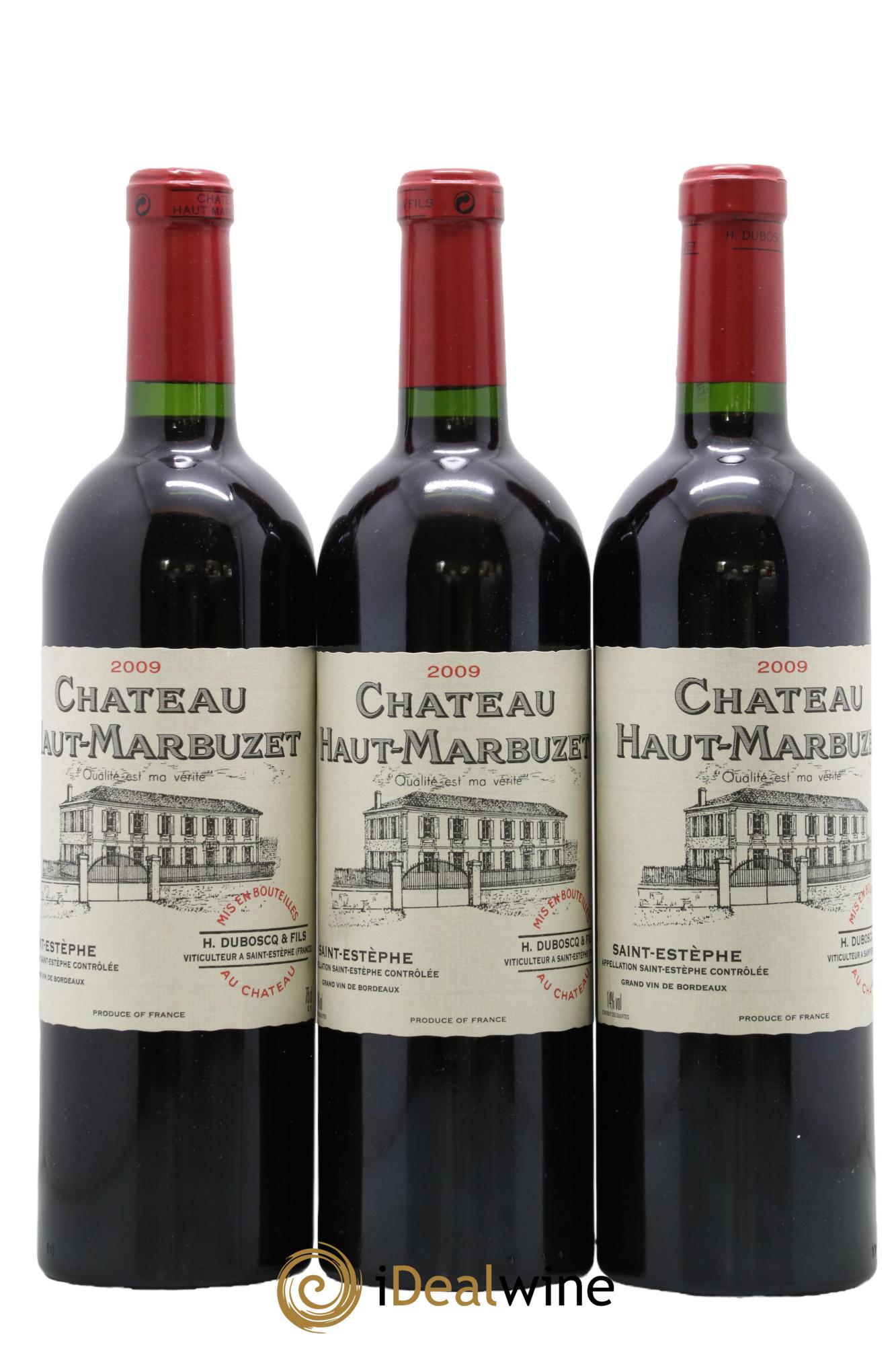 Château Haut Marbuzet 2009 - Lot de 3 bouteilles - 0