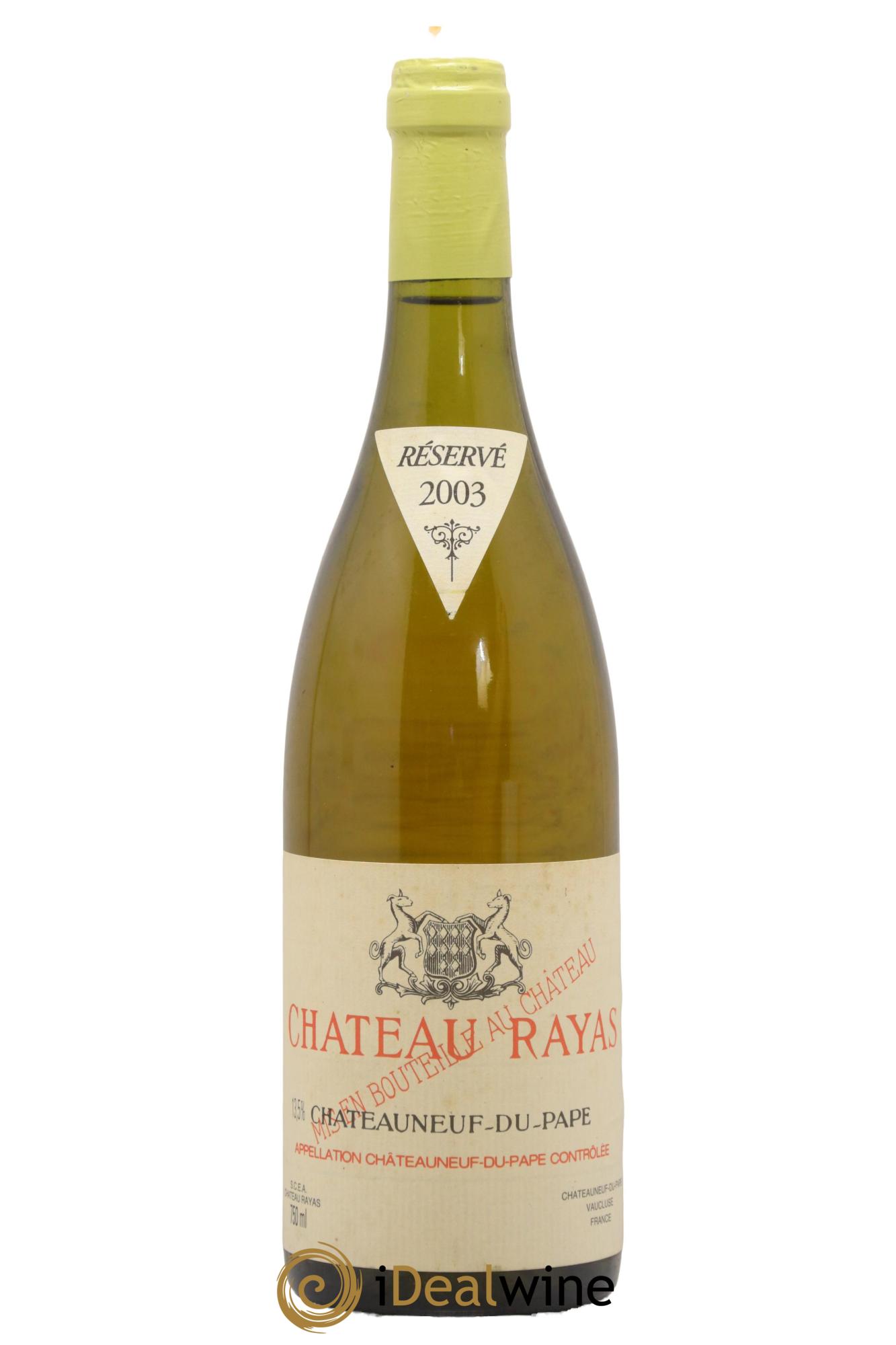 Châteauneuf-du-Pape Château Rayas Emmanuel Reynaud 2003 - Lot de 1 bouteille - 0