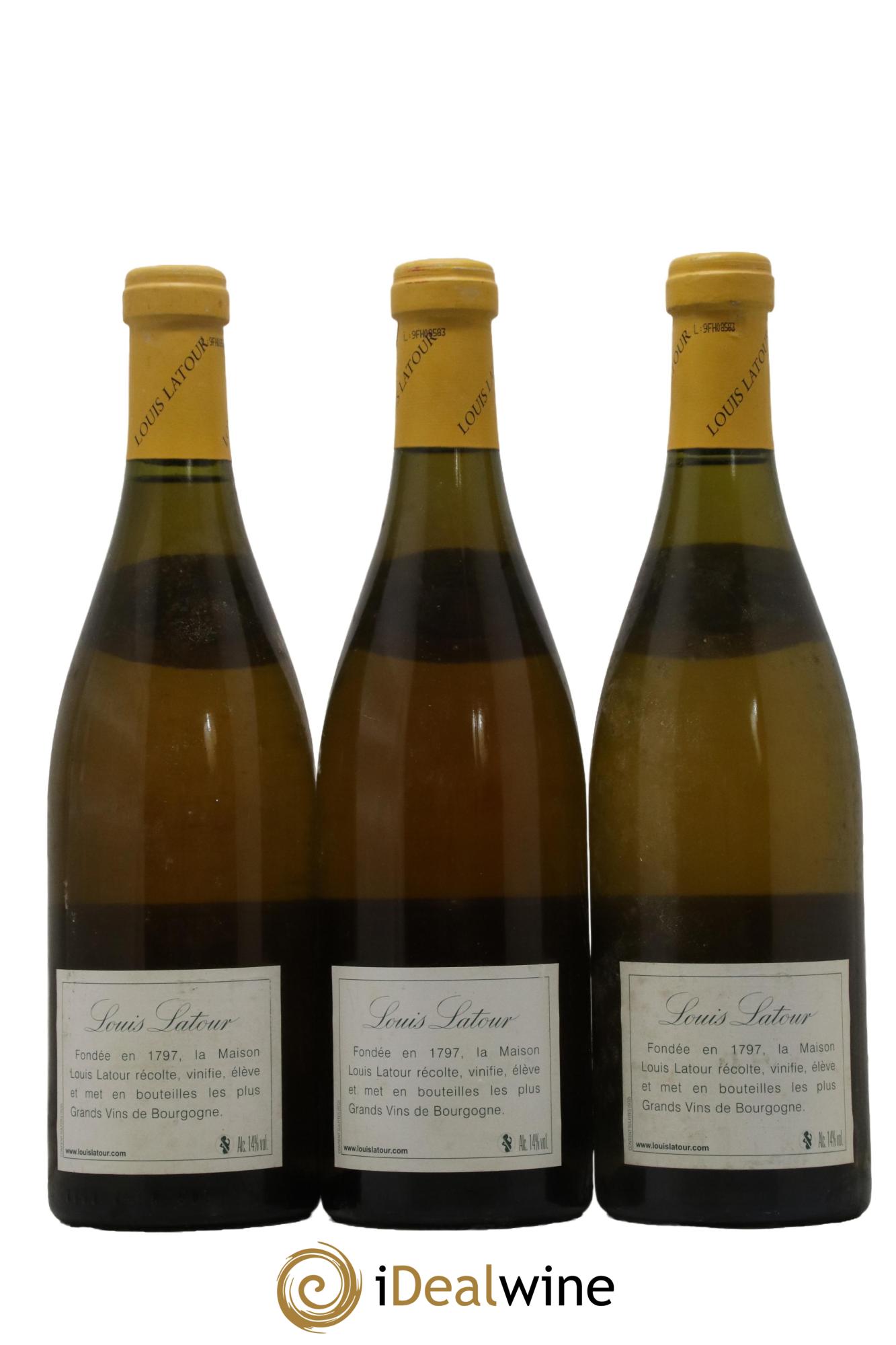 Bâtard-Montrachet Grand Cru Louis Latour  2003 - Lot of 3 bottles - 1