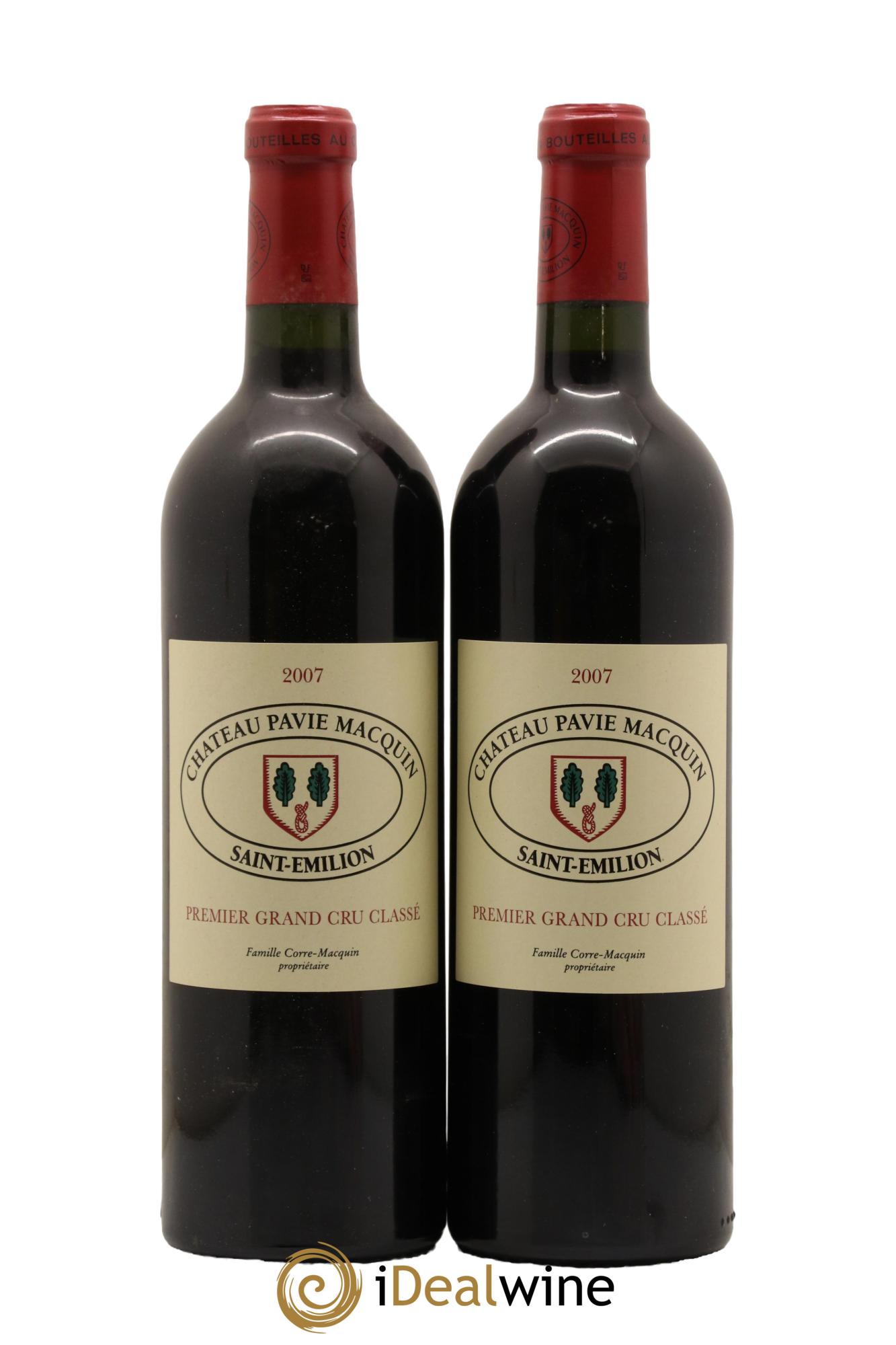 Château Pavie Macquin 1er Grand Cru Classé B 2007 - Lot de 2 bouteilles - 0