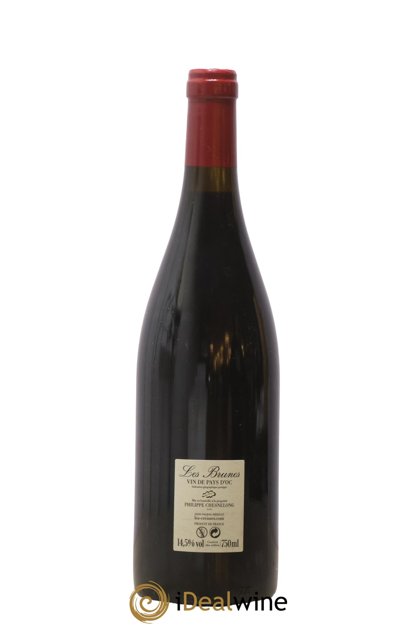 IGP Pays d'Hérault Les Brunes Les Creisses 2017 - Lot de 1 bouteille - 1