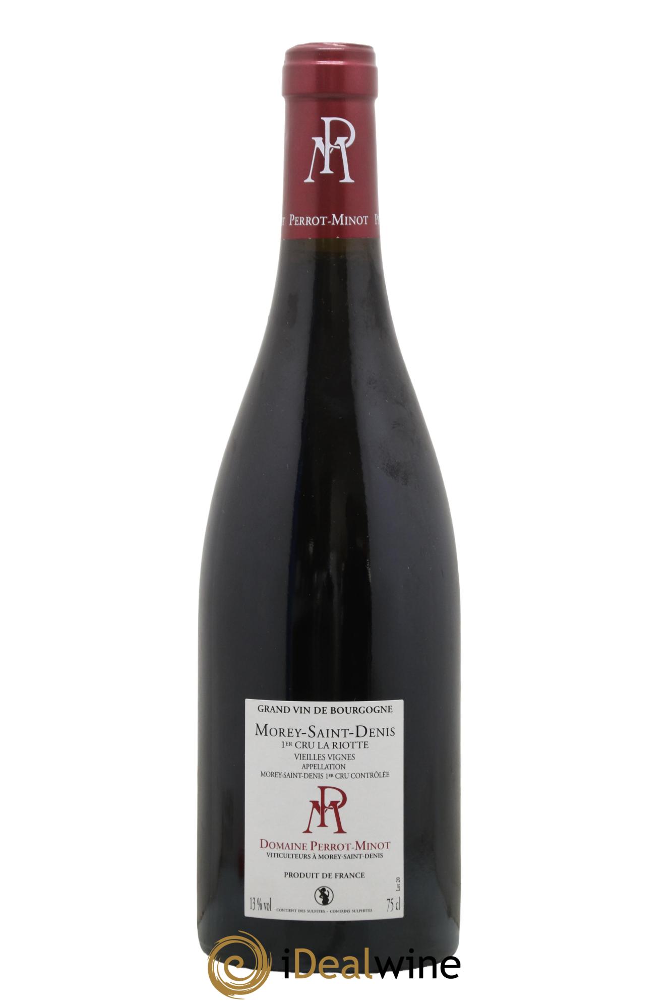 Morey-Saint-Denis 1er Cru La Riotte Vieilles Vignes Perrot-Minot 2018 - Lot de 1 bouteille - 1