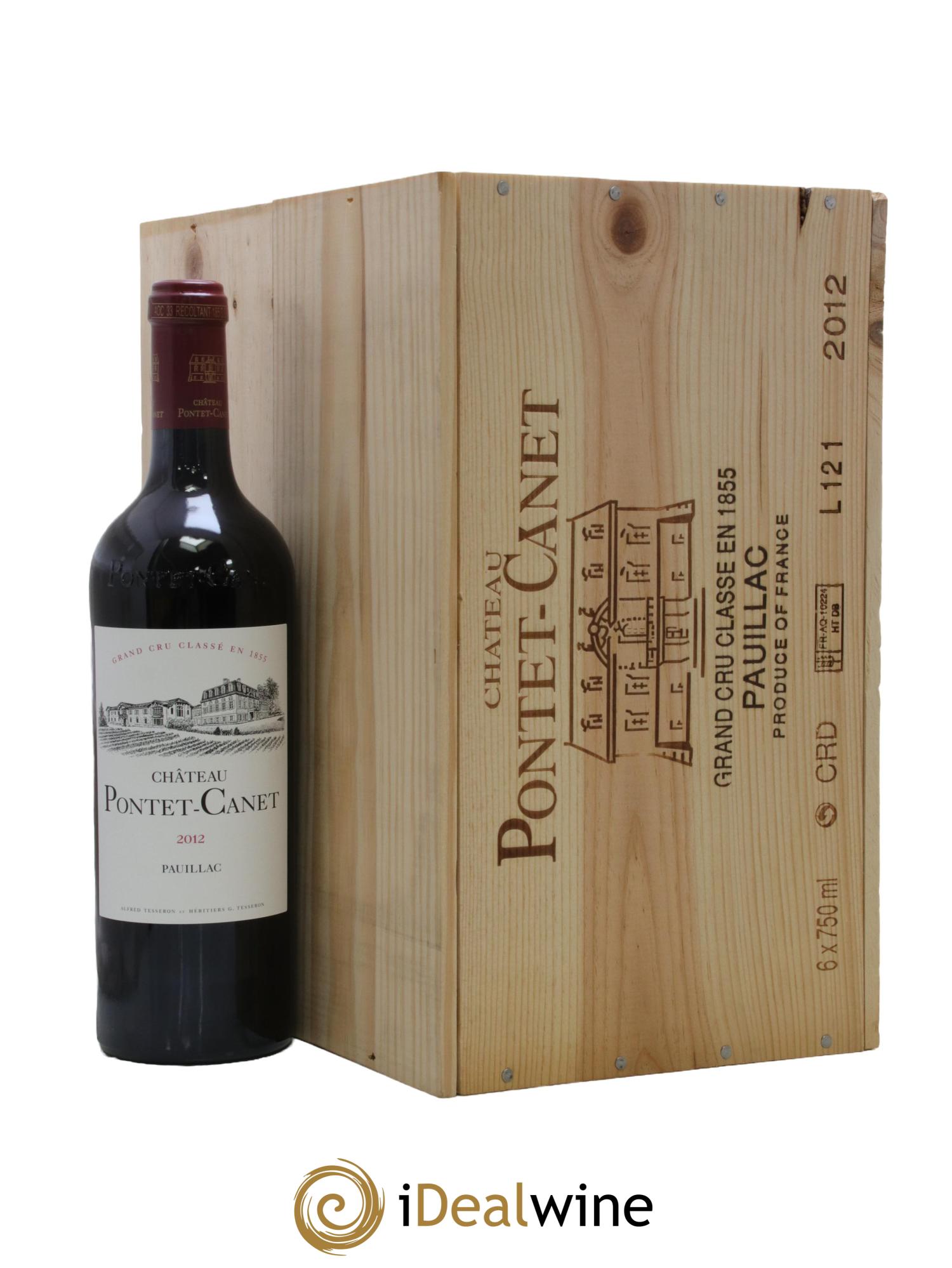Château Pontet Canet 5ème Grand Cru Classé 2012 - Posten von 6 Flaschen - 1
