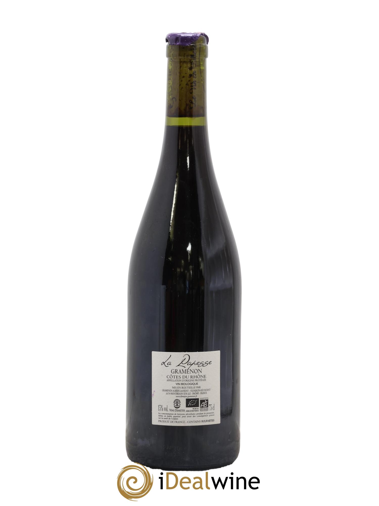 Côtes-du-Rhône La Papesse Gramenon (Domaine) 2020 - Posten von 1 Flasche - 1