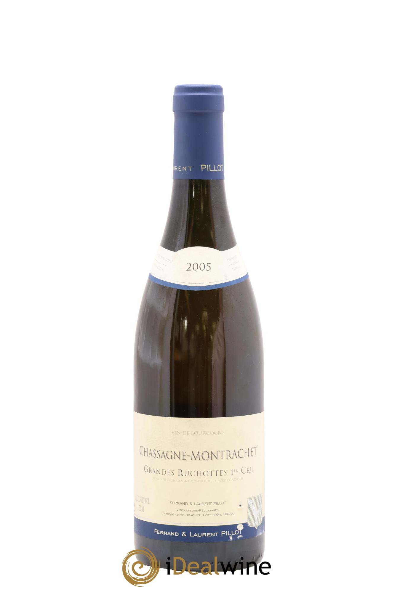 Chassagne-Montrachet 1er Cru Grandes Ruchottes Fernand et Laurent Pillot (Domaine) 2005 - Lot de 1 bouteille - 0