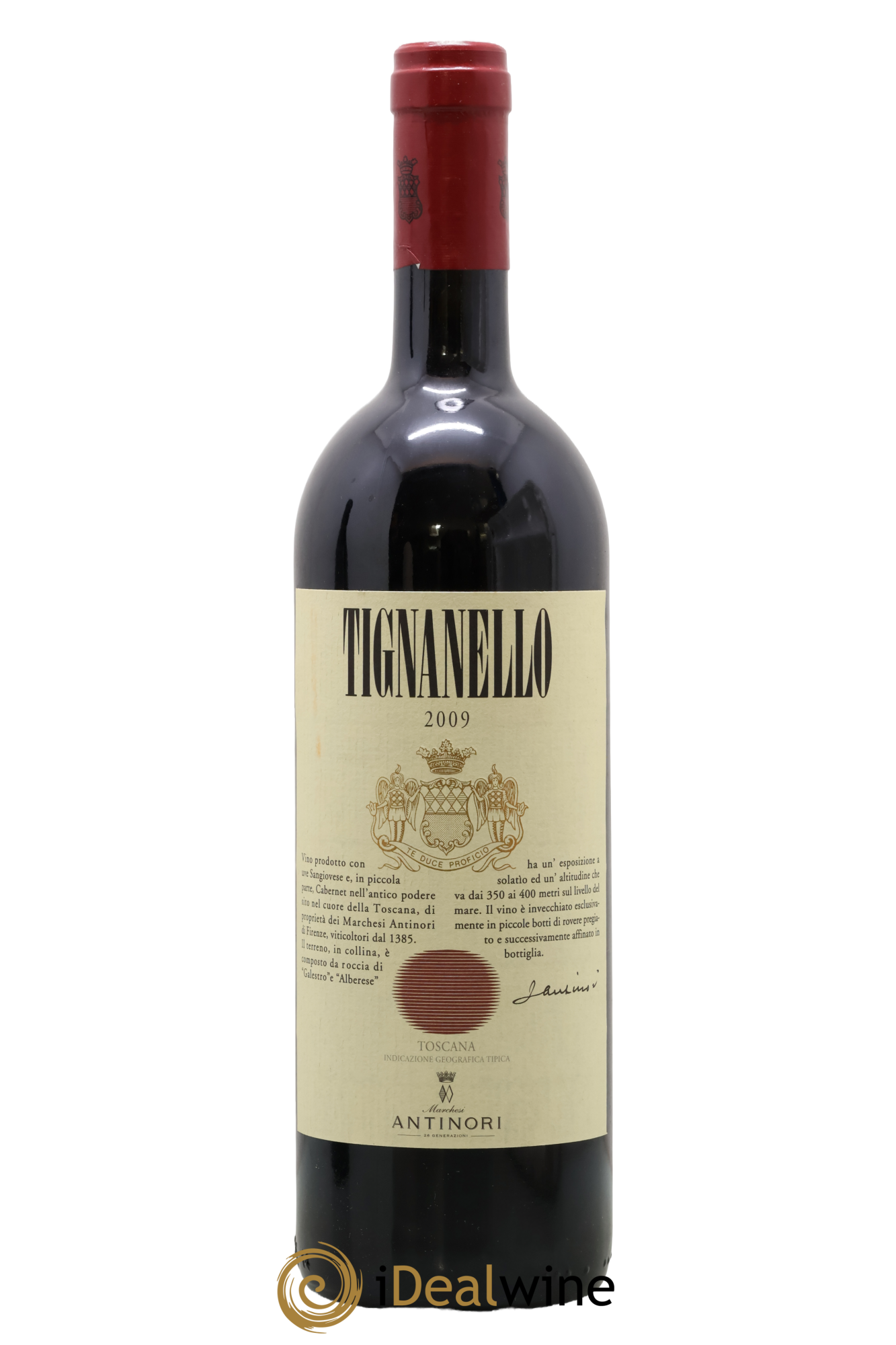 Toscana IGT Tignanello Tenuta Tignanello - Marchesi Antinori 2009 - Lot de 1 bouteille - 0