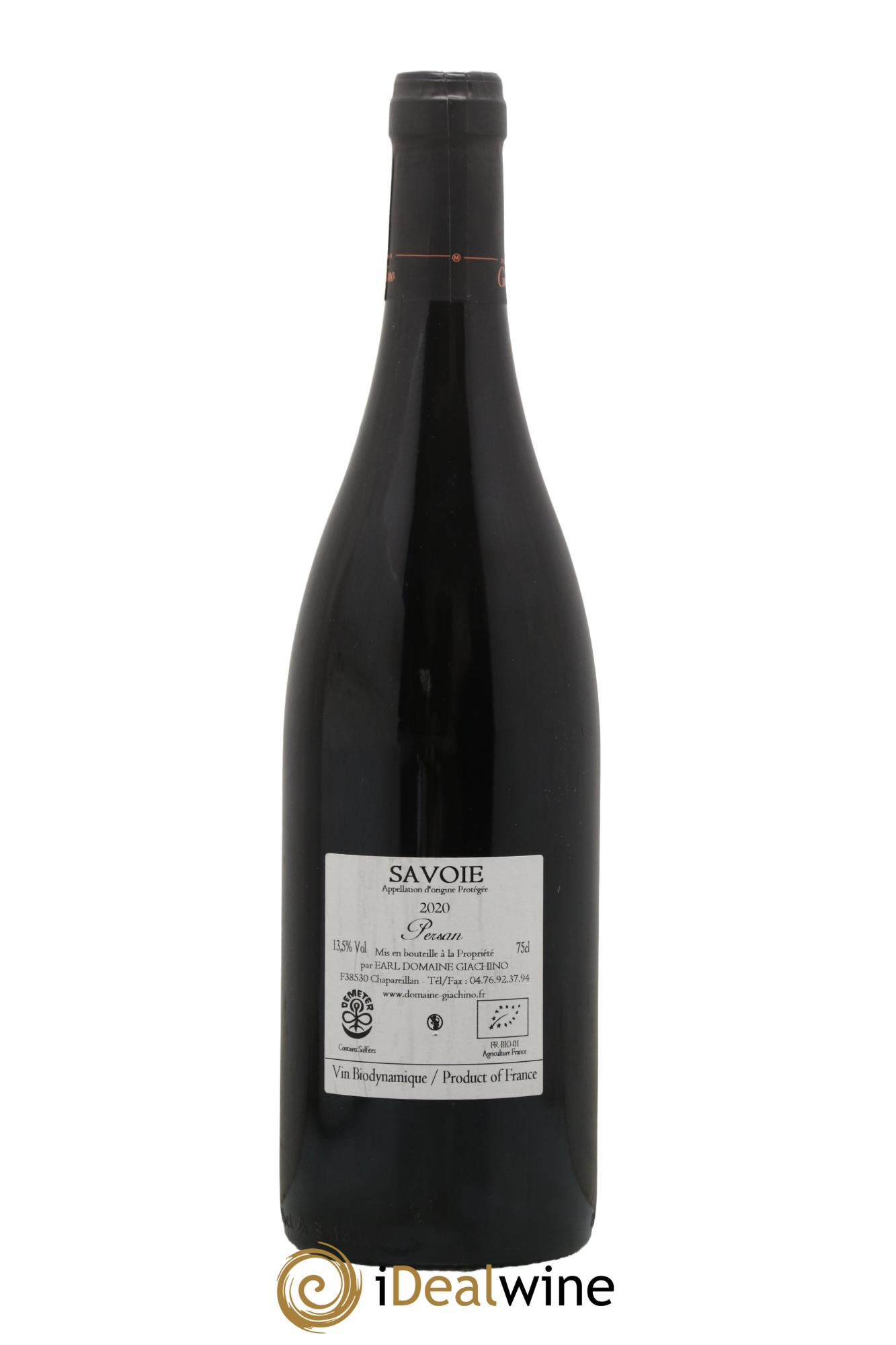 Vin de Savoie Persan Giachino 2020 - Lotto di 1 bottiglia - 1