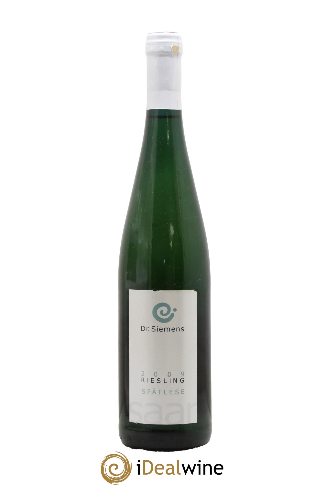 Allemagne Mosel-Saar Riesling Spatlese Feinherb Wurtzberg Dr Siemens 2009 - Lot de 1 bouteille - 0