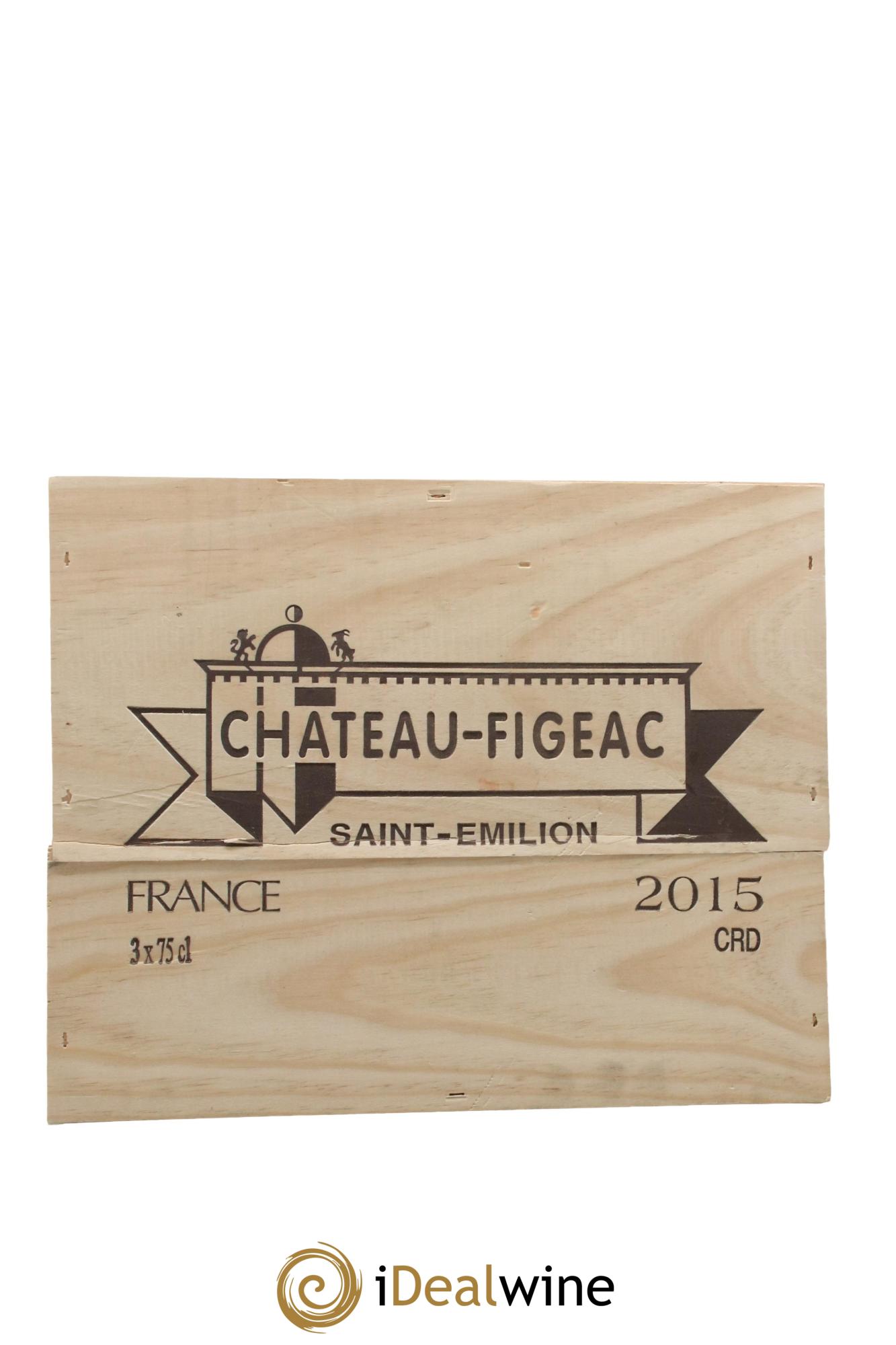 Château Figeac 1er Grand Cru Classé A 2015 - Lotto di 3 bottiglie - 2