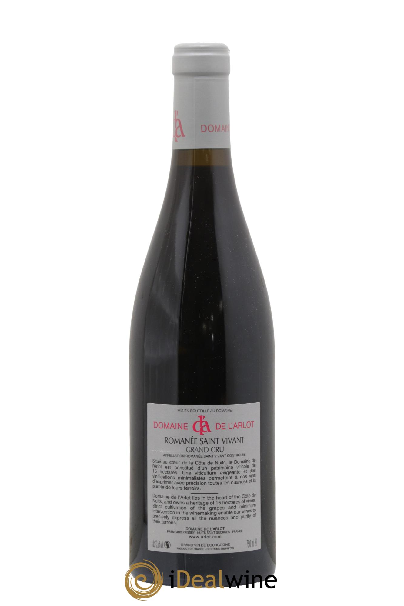Romanée-Saint-Vivant Grand Cru Domaine de l'Arlot 2019 - Lot de 1 bouteille - 1