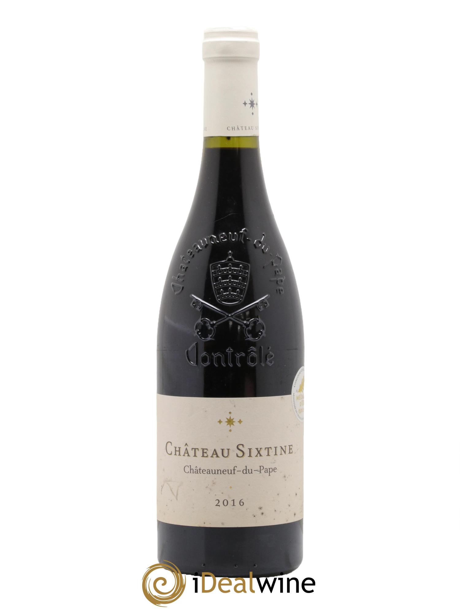 Châteauneuf-du-Pape Château Sixtine 2016 - Lot de 1 bouteille - 0