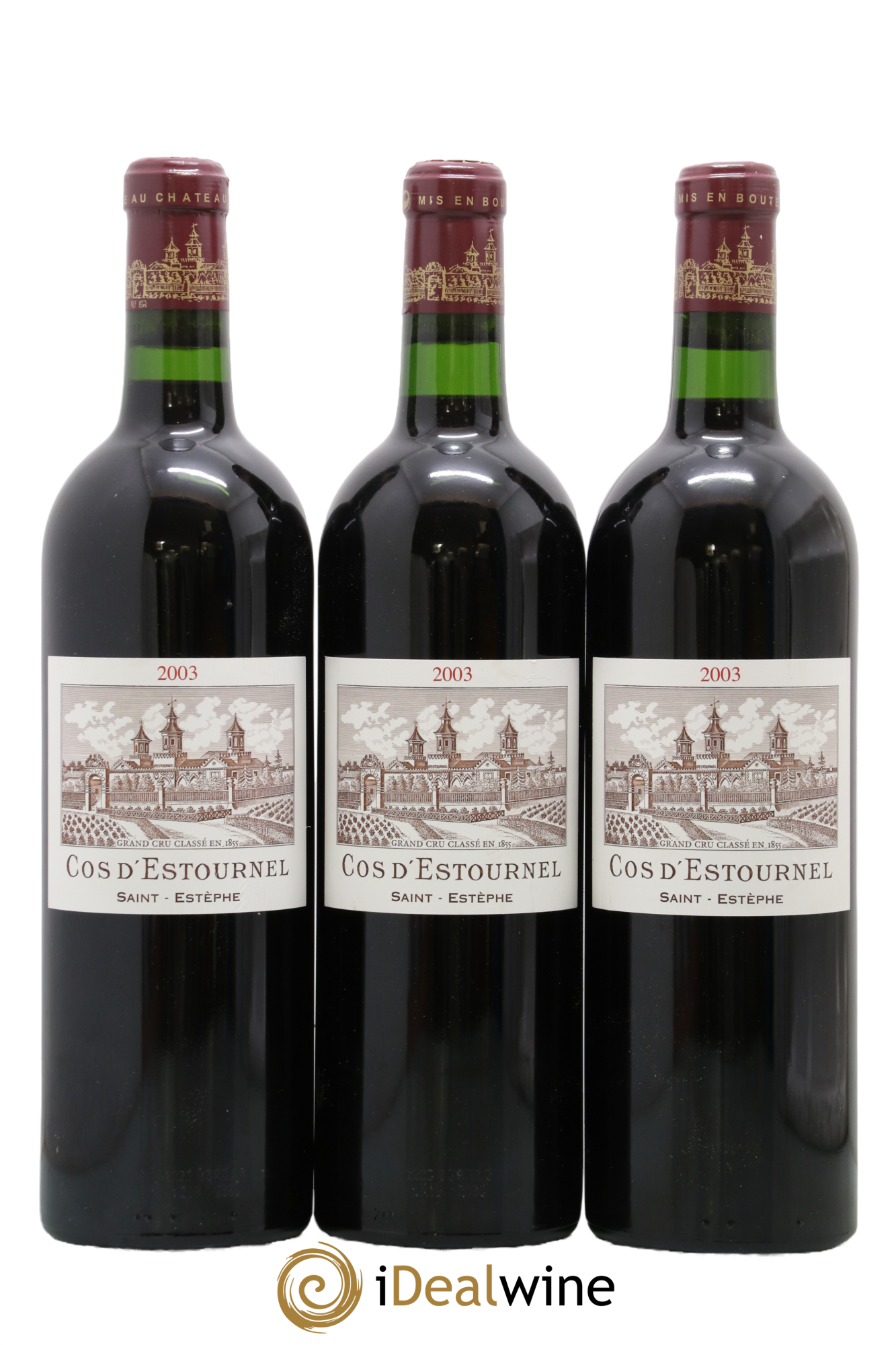 Cos d'Estournel 2ème Grand Cru Classé 2003 - Lot of 3 bottles - 0