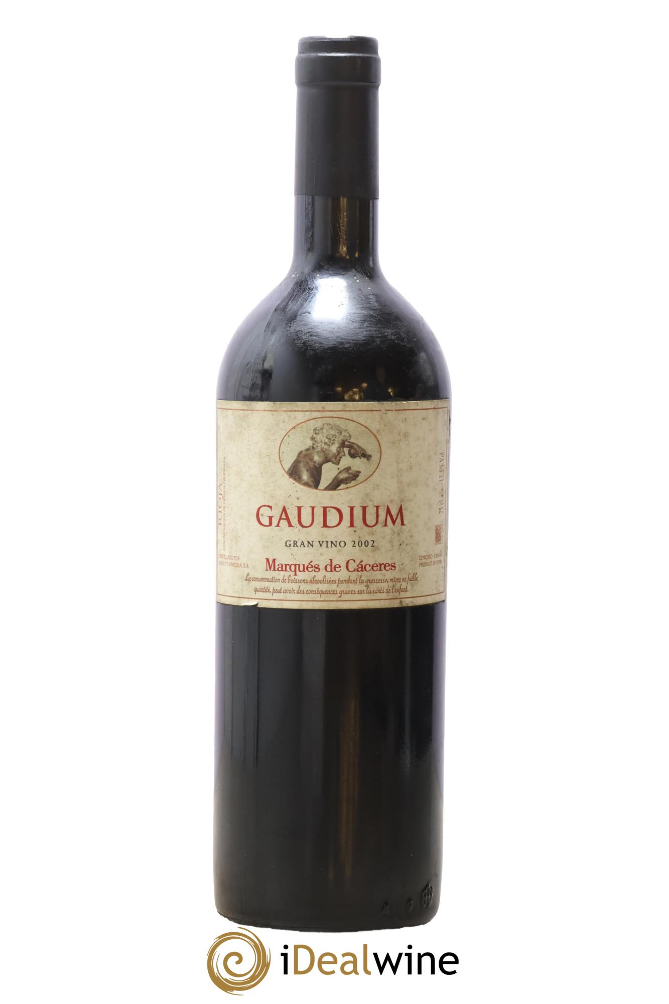 Rioja DOCA Gaudium Marques De Caceres 2002 - Lot de 1 bouteille - 0