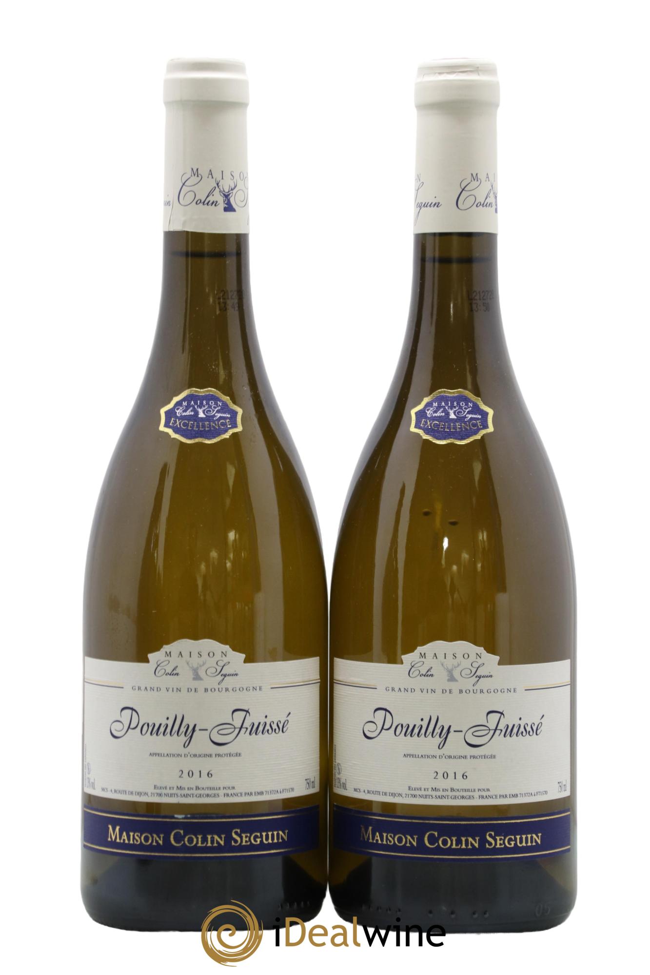 Pouilly-Fuissé Maison Colin Seguin 2016 - Lot de 2 bouteilles - 0