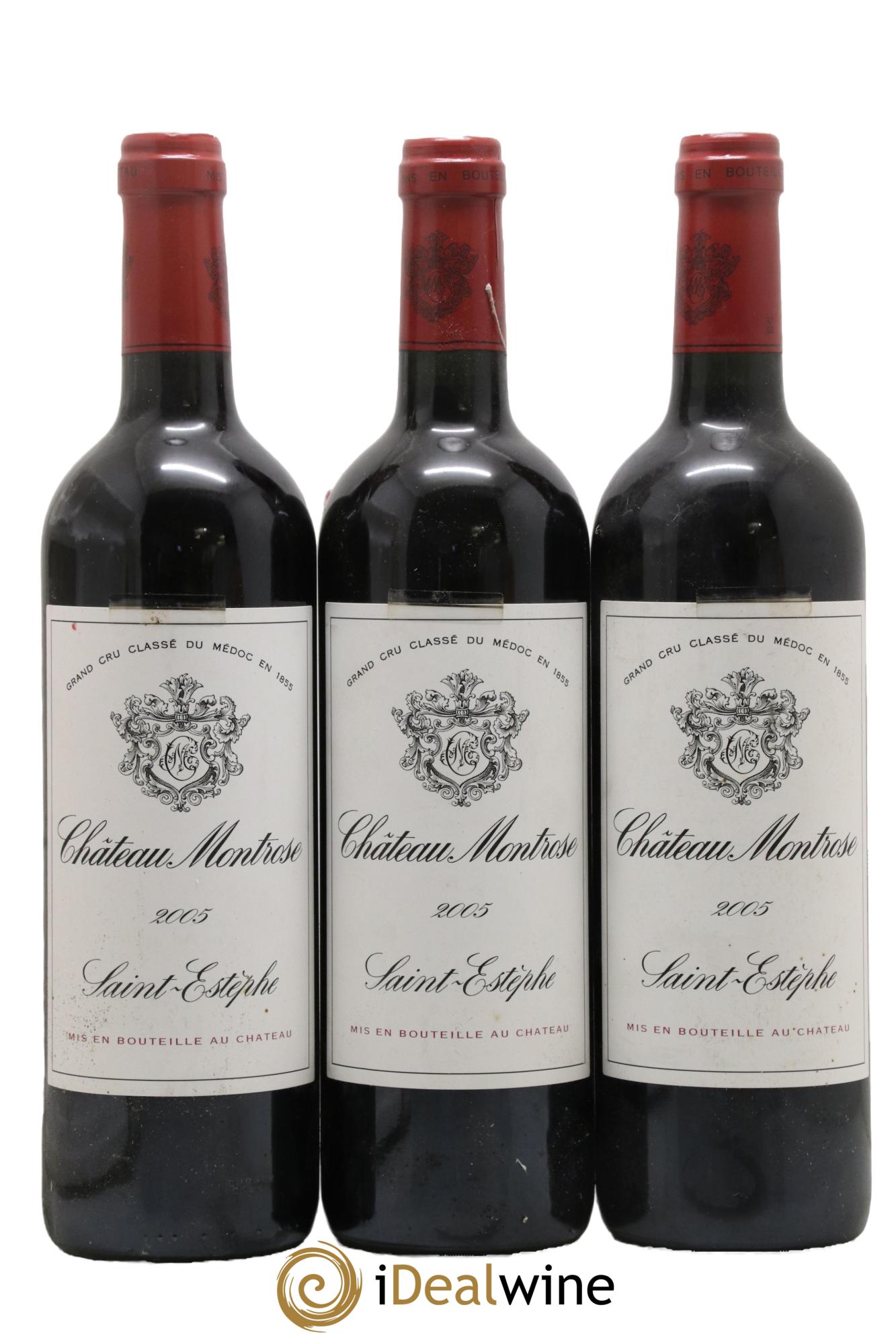 Château Montrose 2ème Grand Cru Classé 2005 - Lot de 3 bouteilles - 0