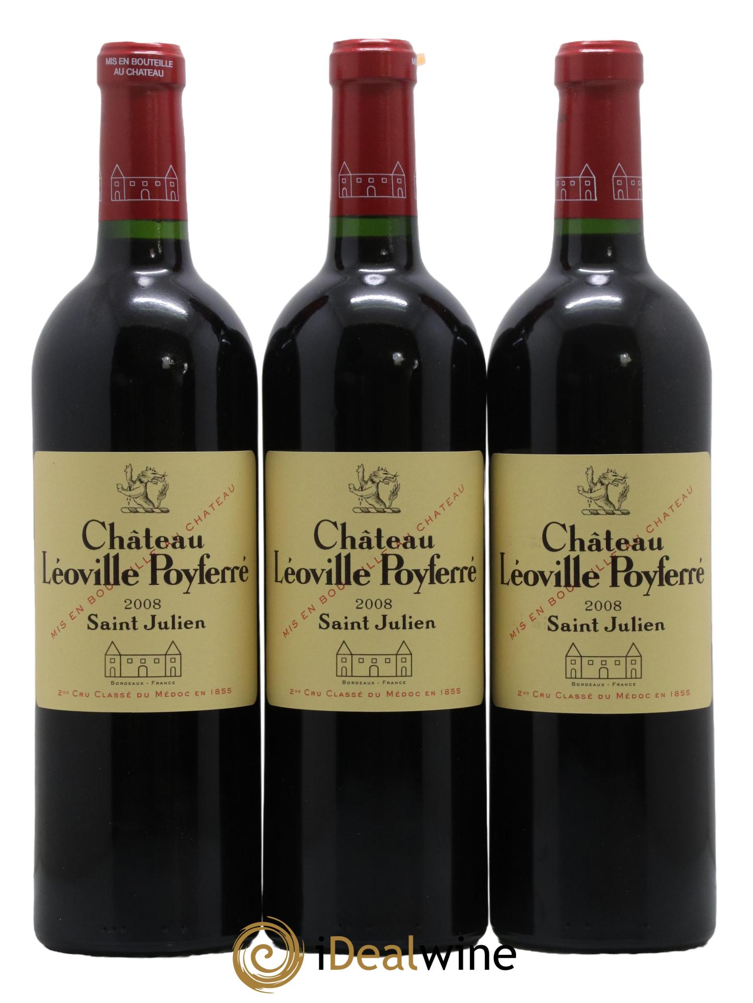 Château Léoville Poyferré 2ème Grand Cru Classé 2008 - Lot de 6 bouteilles - 2