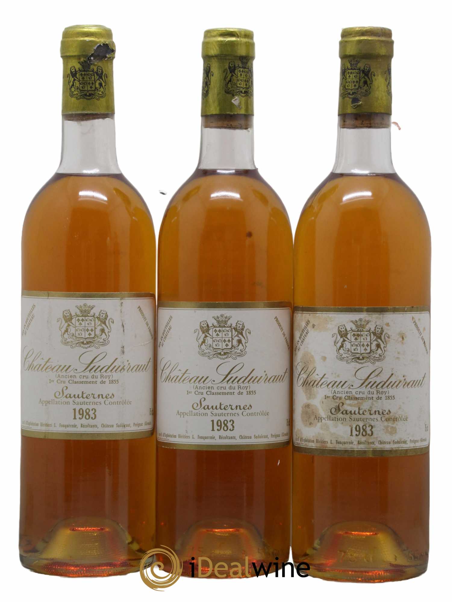Château Suduiraut 1er Grand Cru Classé  1983 - Lot de 3 bouteilles - 0