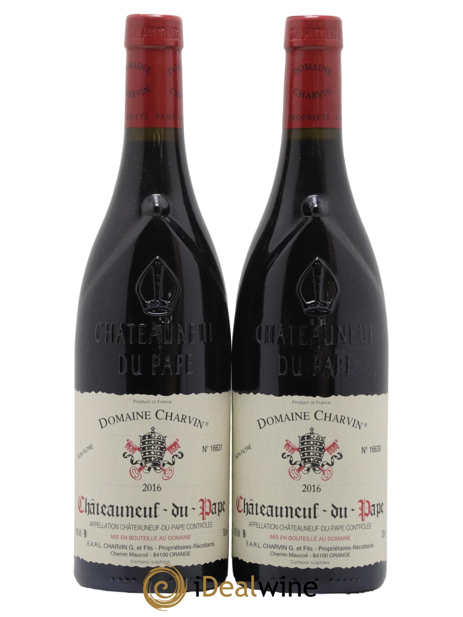 Châteauneuf-du-Pape Charvin (Domaine) 2016 - Lot de 2 bouteilles - 0