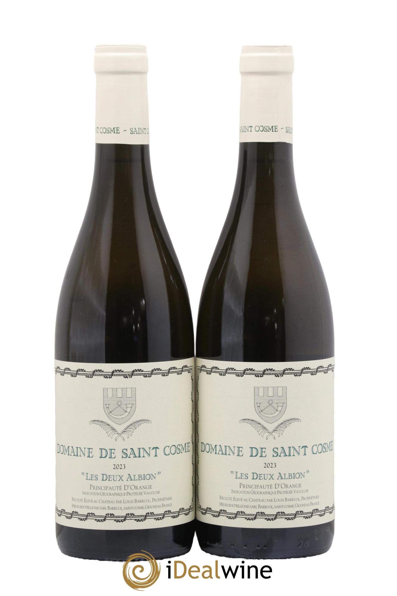 Principauté d'Orange Les Deux Albion Saint Cosme 2023 - Lot de 2 bouteilles - 0