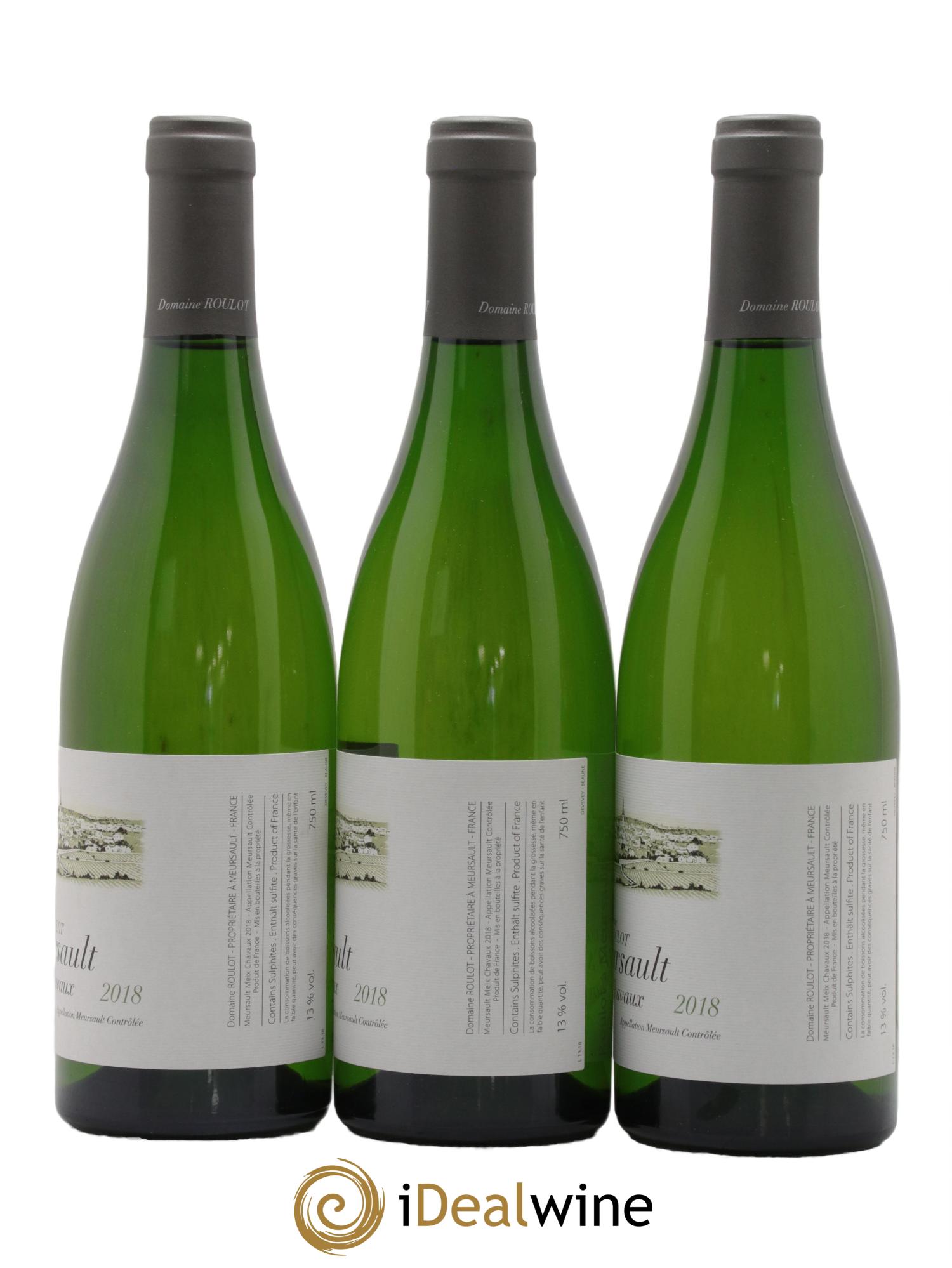 Meursault Meix Chavaux Roulot (Domaine) 2018 - Lot de 3 bouteilles - 1