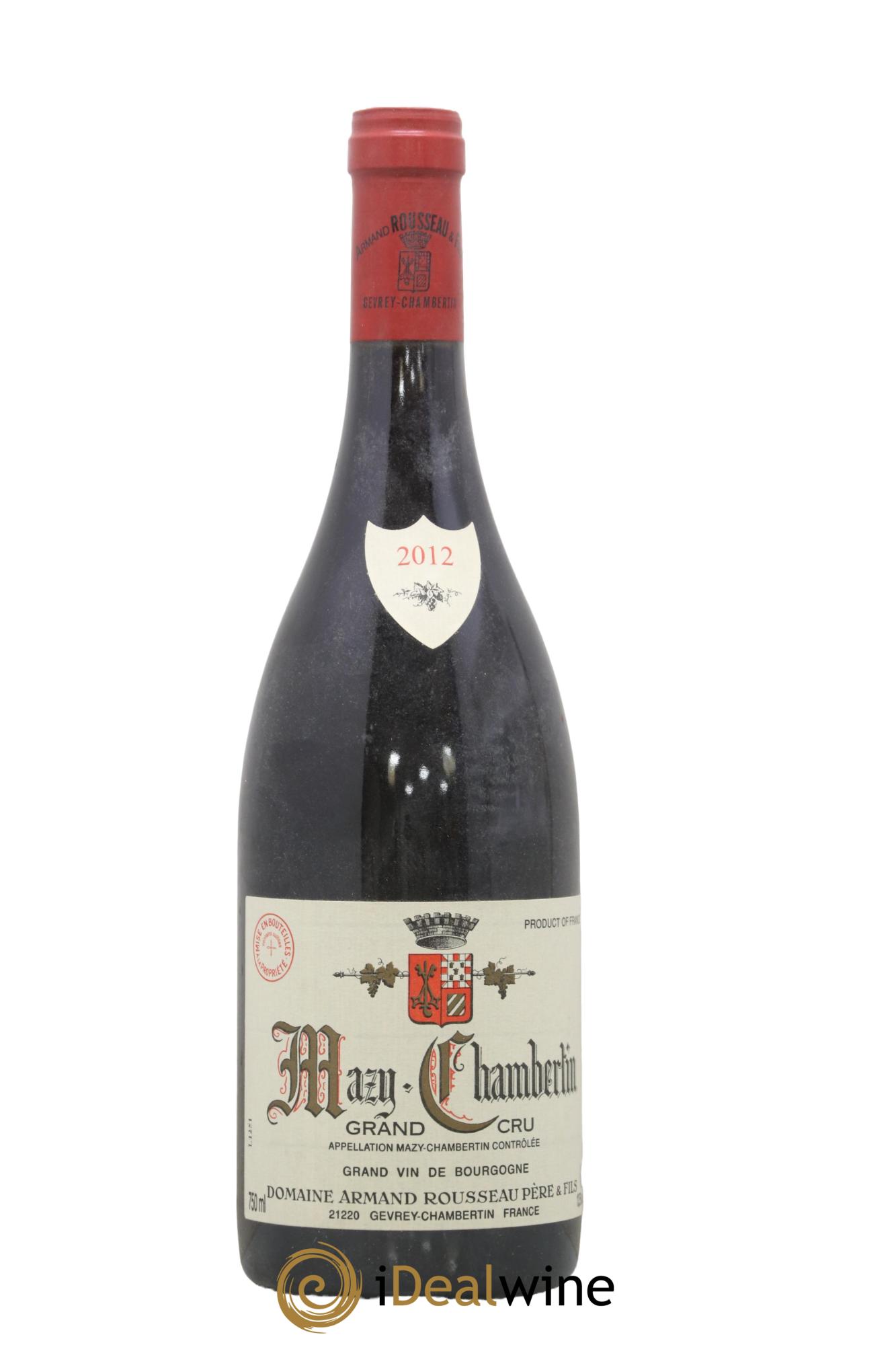 Mazis-Chambertin Grand Cru Armand Rousseau (Domaine) 2012 - Lot de 1 bouteille - 0