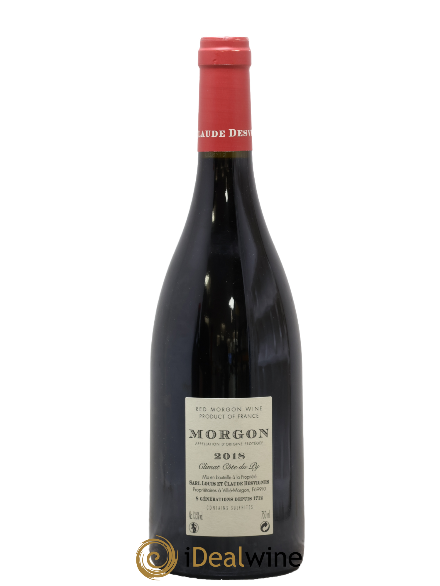 Morgon Côte de Py Javernières Louis-Claude Desvignes 2018 - Lot de 1 bouteille - 1