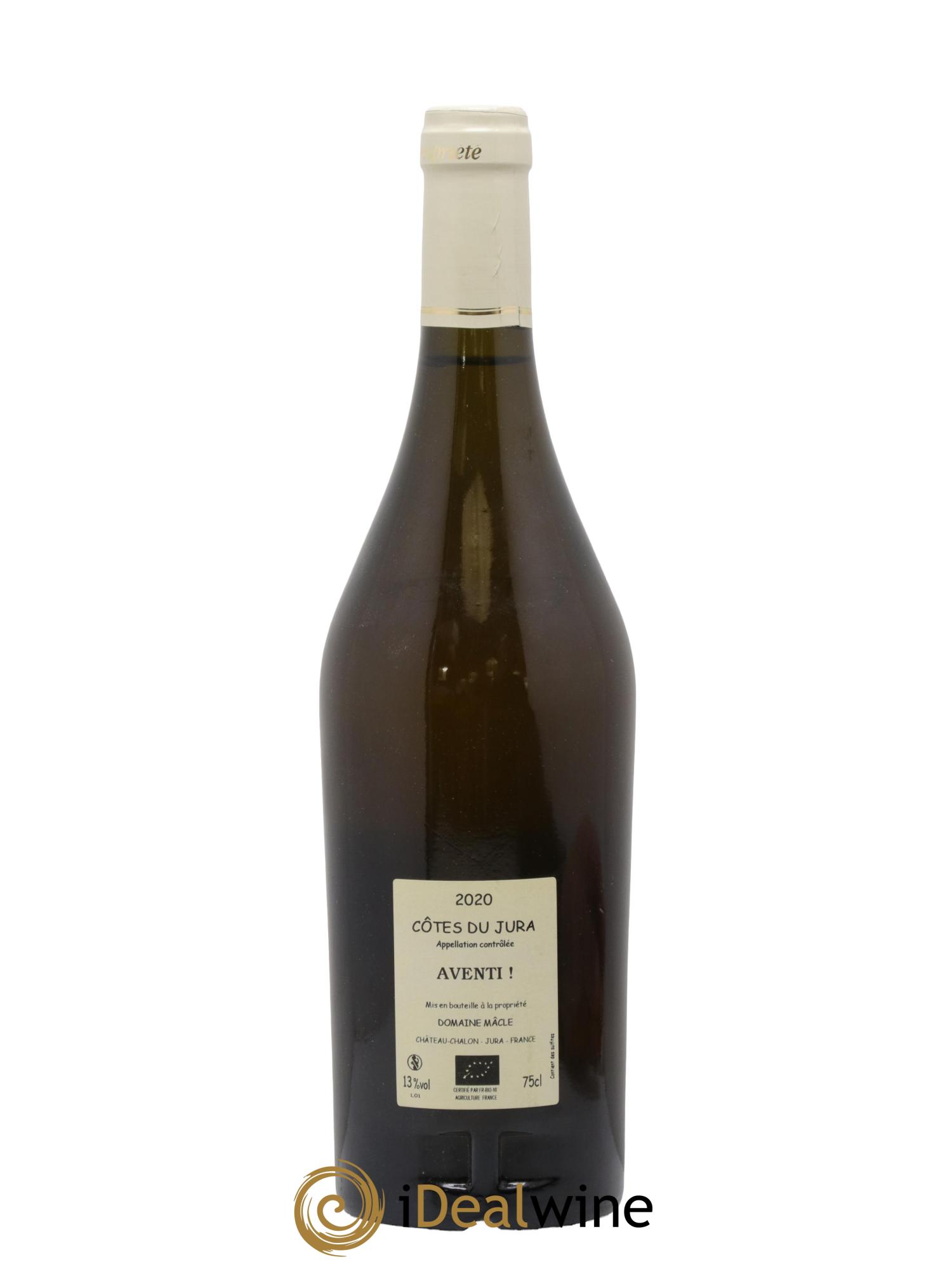 Côtes du Jura Aventi ! Domaine Macle 2020 - Lot de 1 bouteille - 1