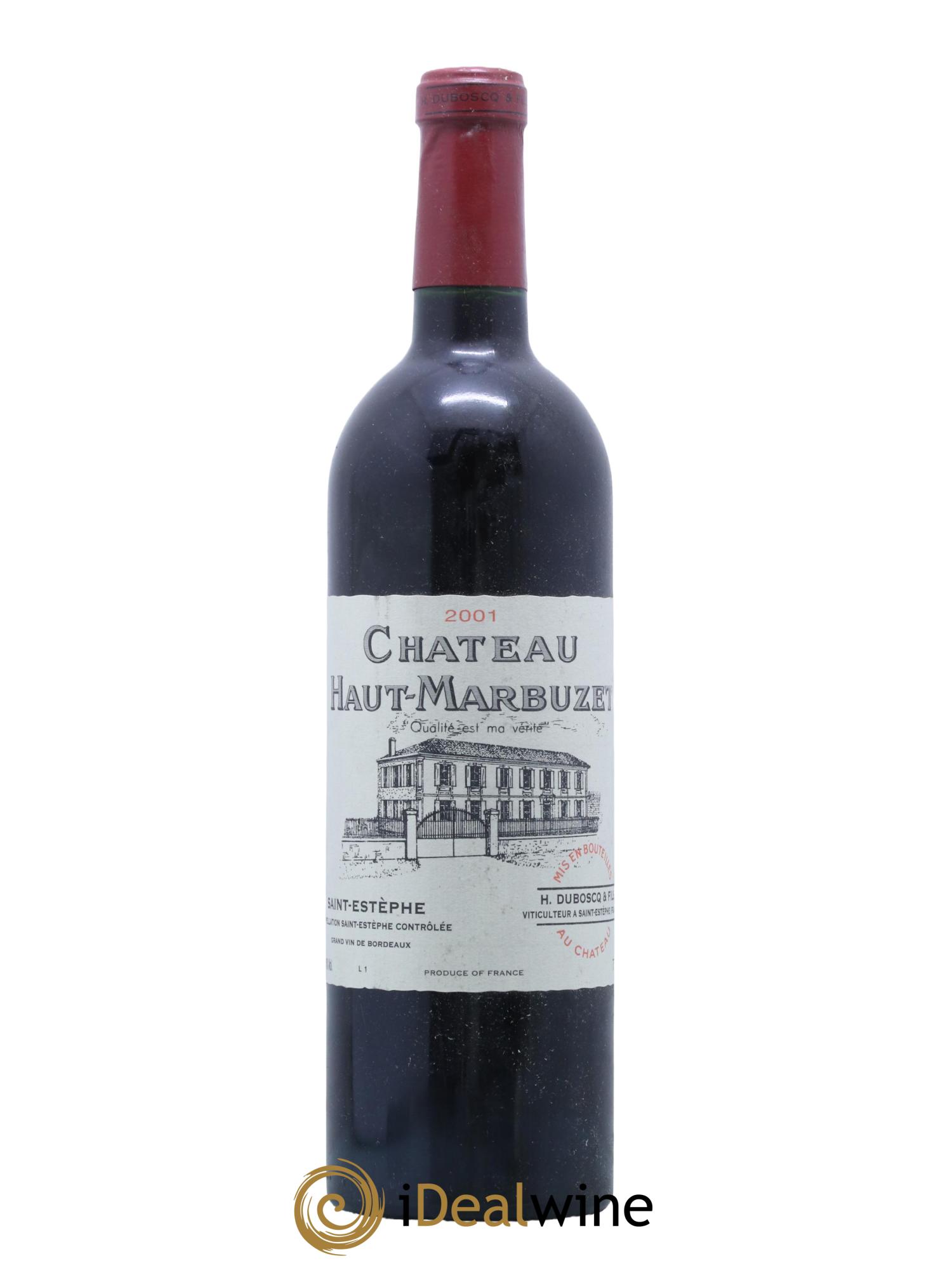 Château Haut Marbuzet 2001 - Lot de 1 bouteille - 0